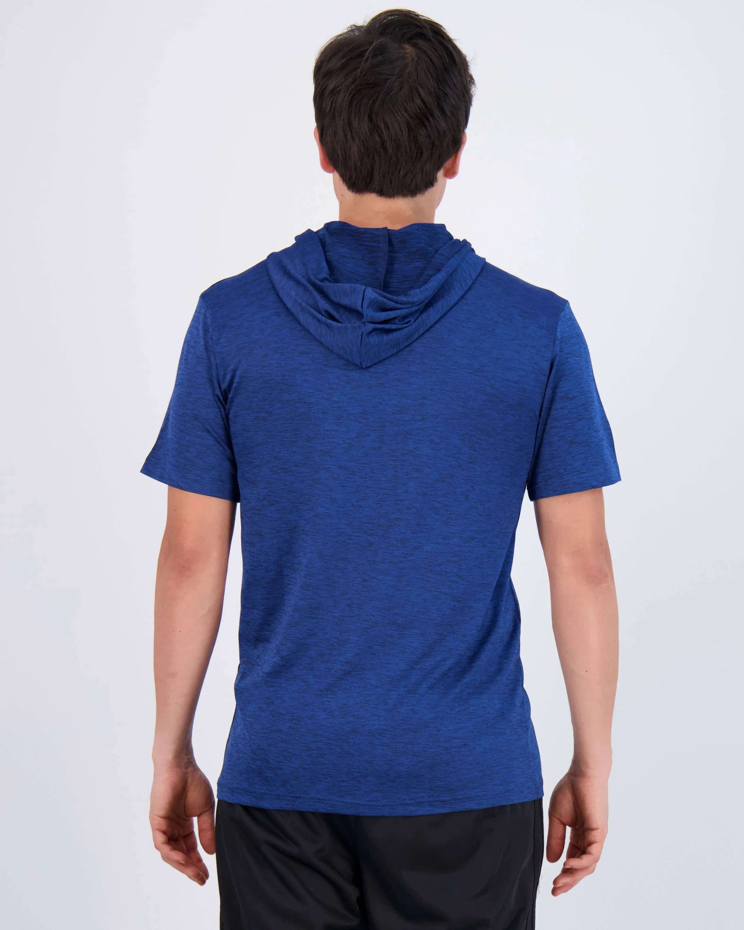 3 Pack: Mens Dry Fit Short Sleeve Active Hoodie Pullover (Available In Big & Tall)