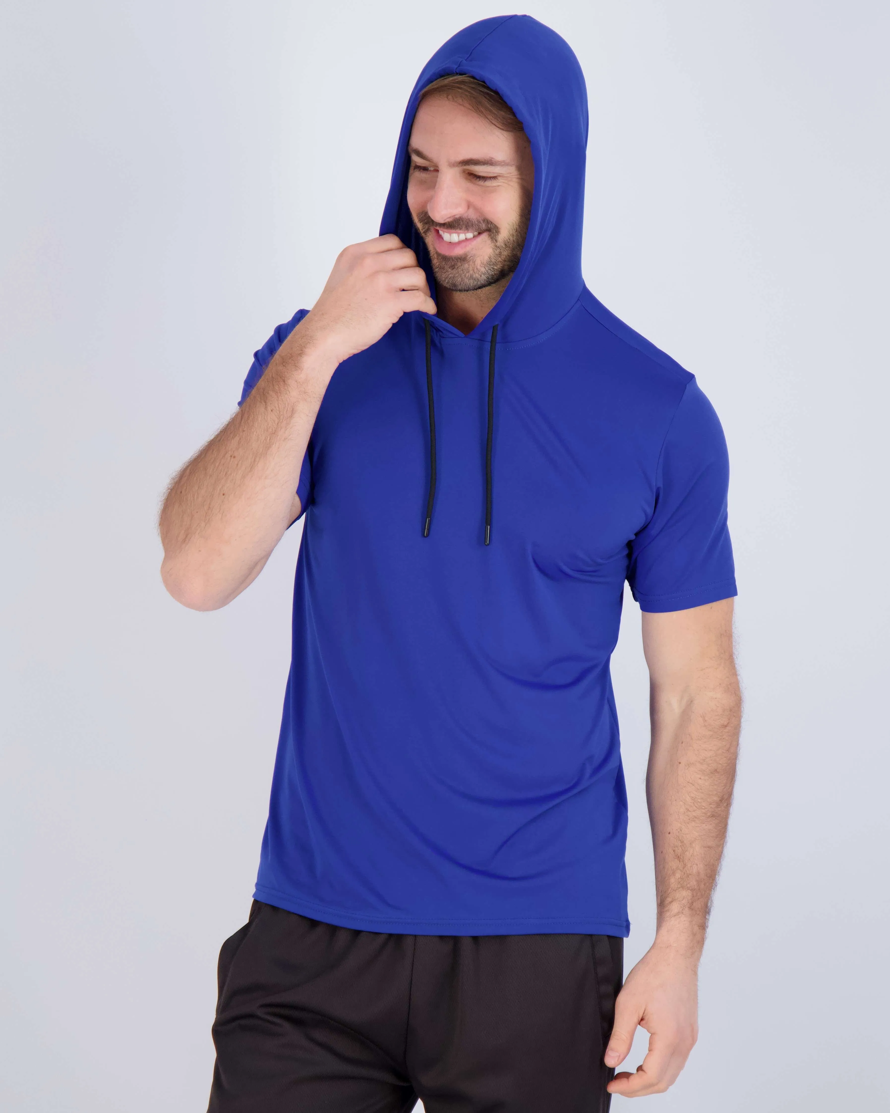 3 Pack: Mens Dry Fit Short Sleeve Active Hoodie Pullover (Available In Big & Tall)