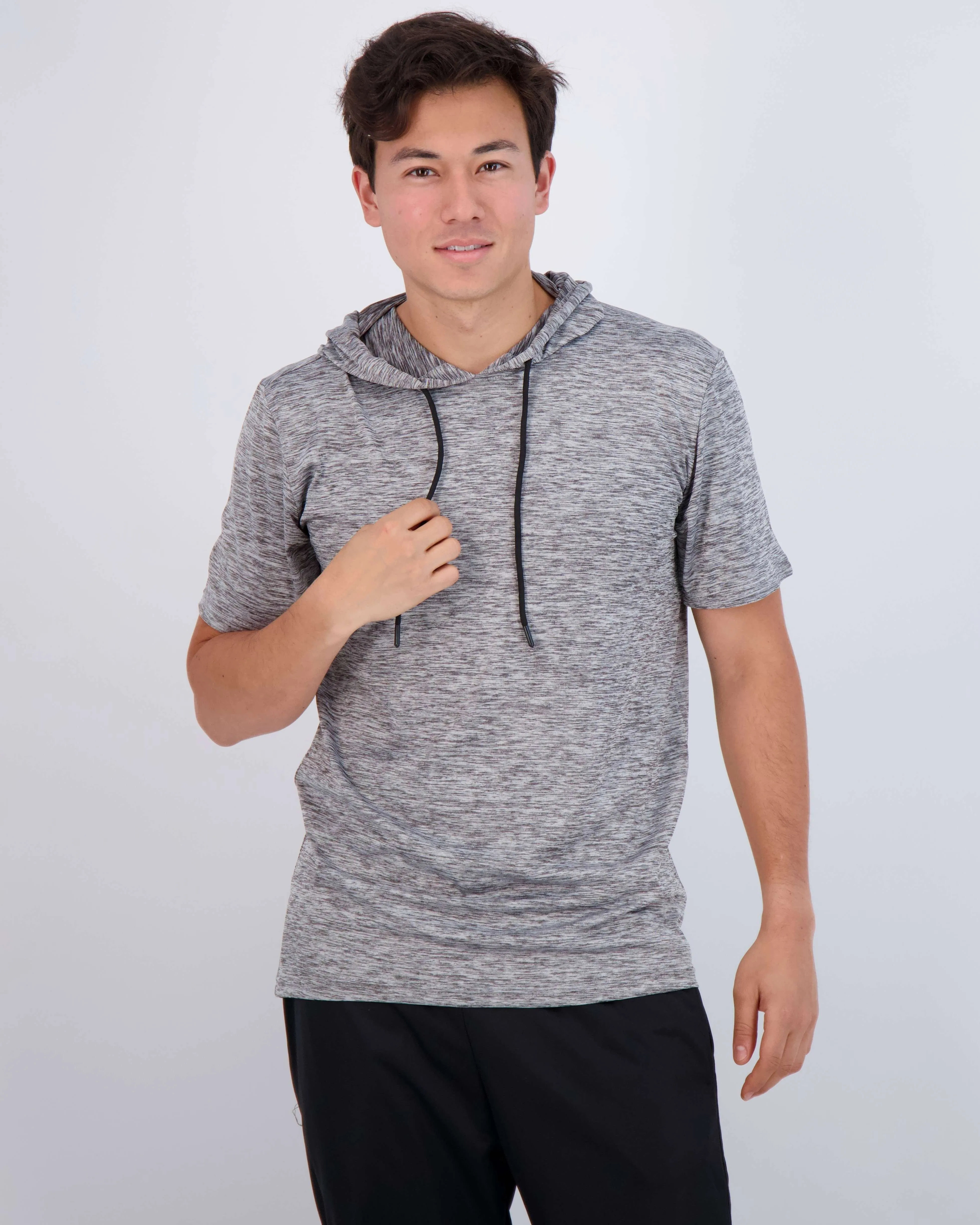 3 Pack: Mens Dry Fit Short Sleeve Active Hoodie Pullover (Available In Big & Tall)