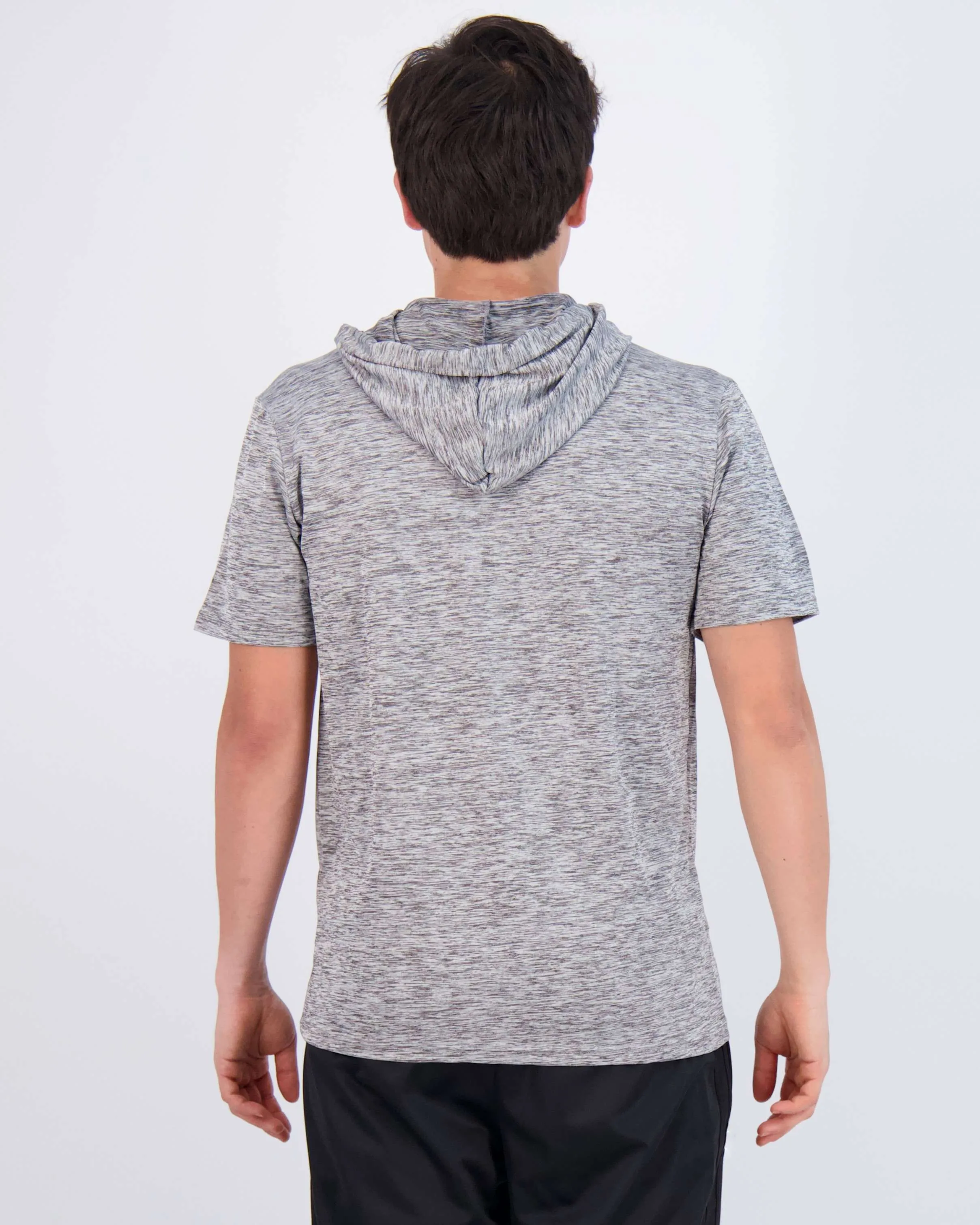 3 Pack: Mens Dry Fit Short Sleeve Active Hoodie Pullover (Available In Big & Tall)