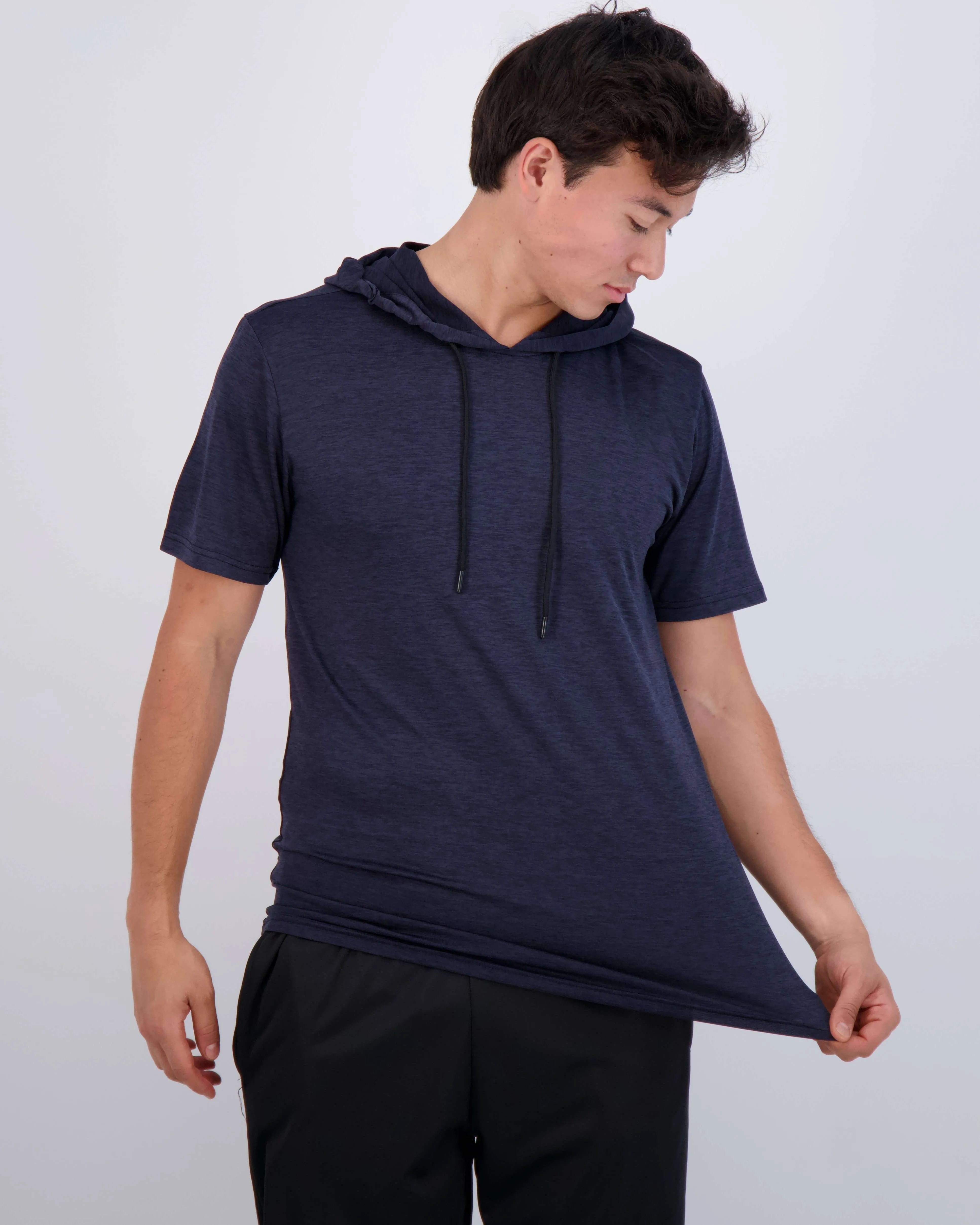 3 Pack: Mens Dry Fit Short Sleeve Active Hoodie Pullover (Available In Big & Tall)