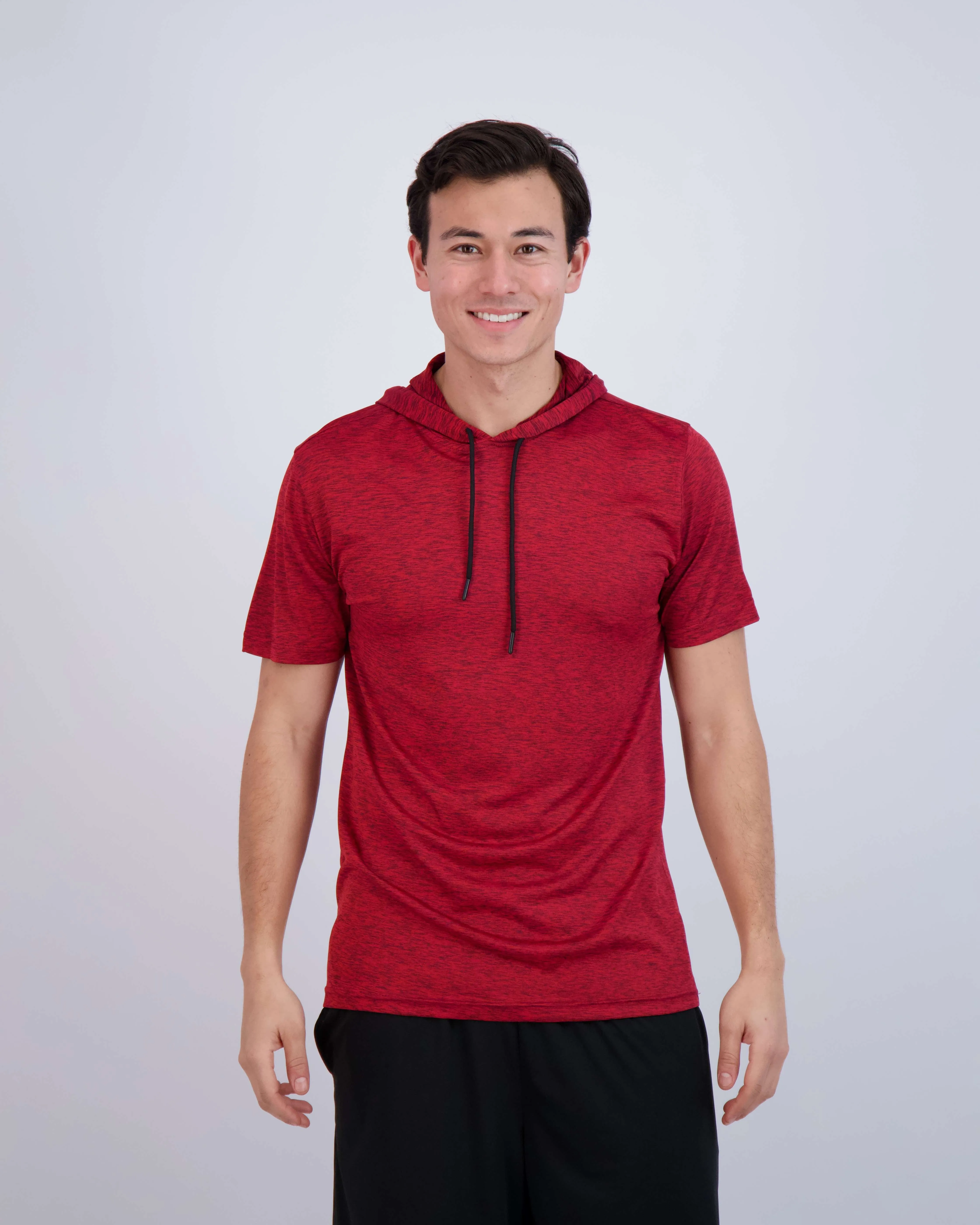 3 Pack: Mens Dry Fit Short Sleeve Active Hoodie Pullover (Available In Big & Tall)