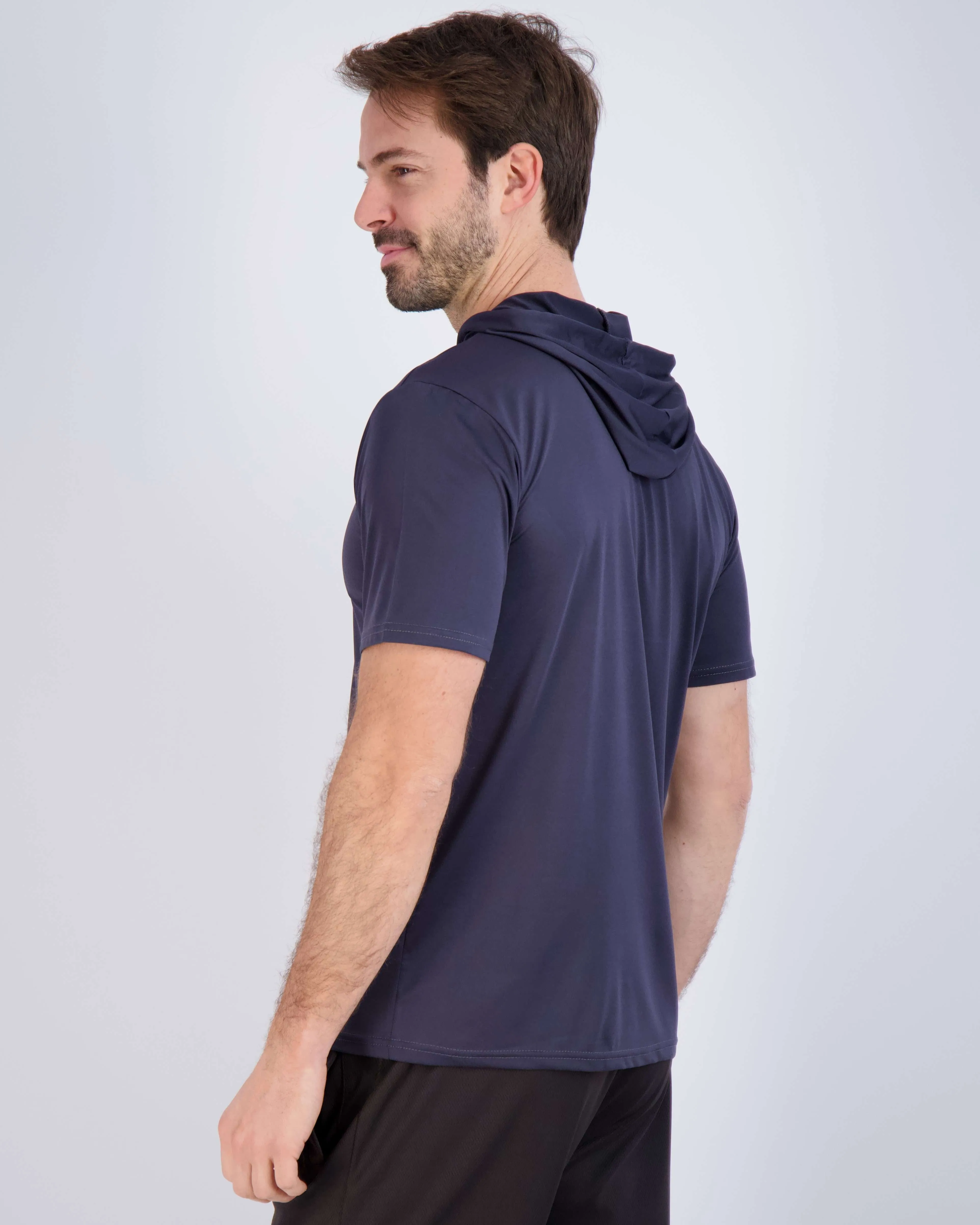 3 Pack: Mens Dry Fit Short Sleeve Active Hoodie Pullover (Available In Big & Tall)