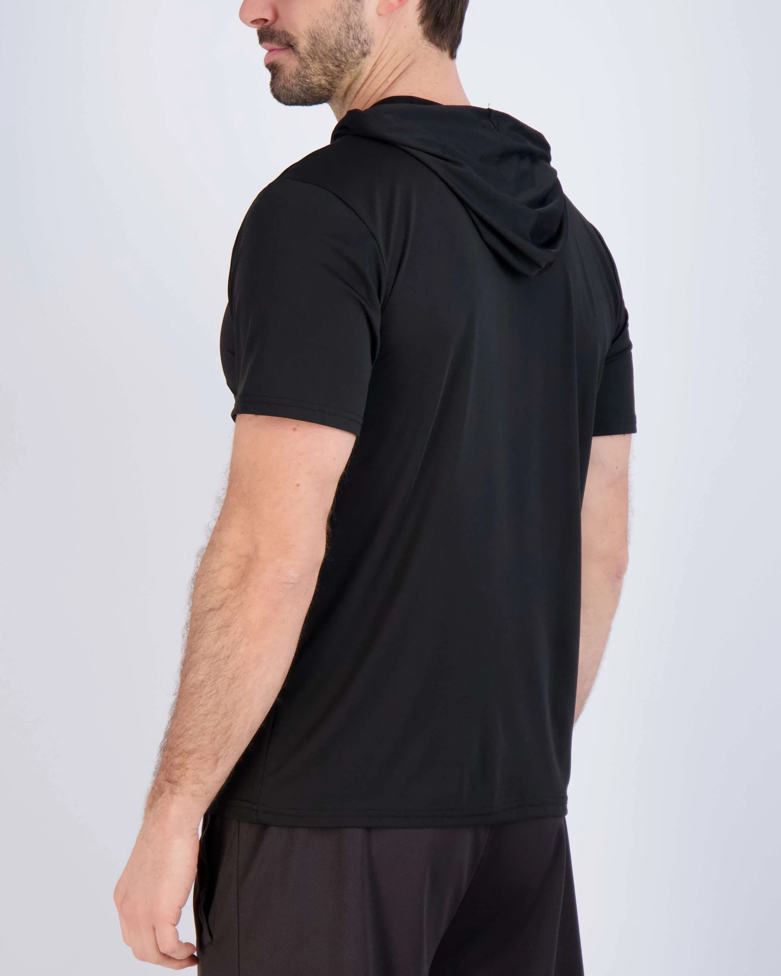 3 Pack: Mens Dry Fit Short Sleeve Active Hoodie Pullover (Available In Big & Tall)