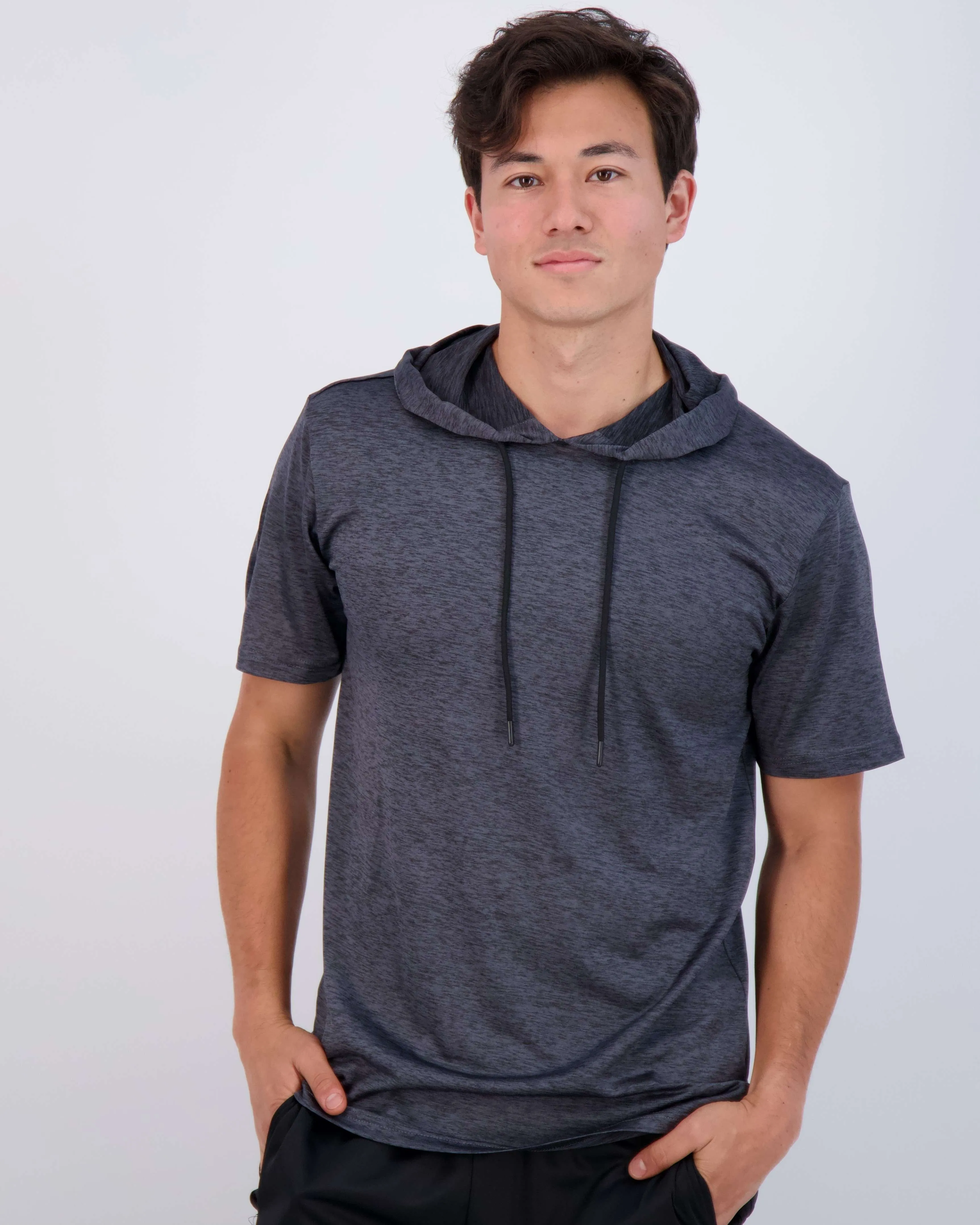 3 Pack: Mens Dry Fit Short Sleeve Active Hoodie Pullover (Available In Big & Tall)