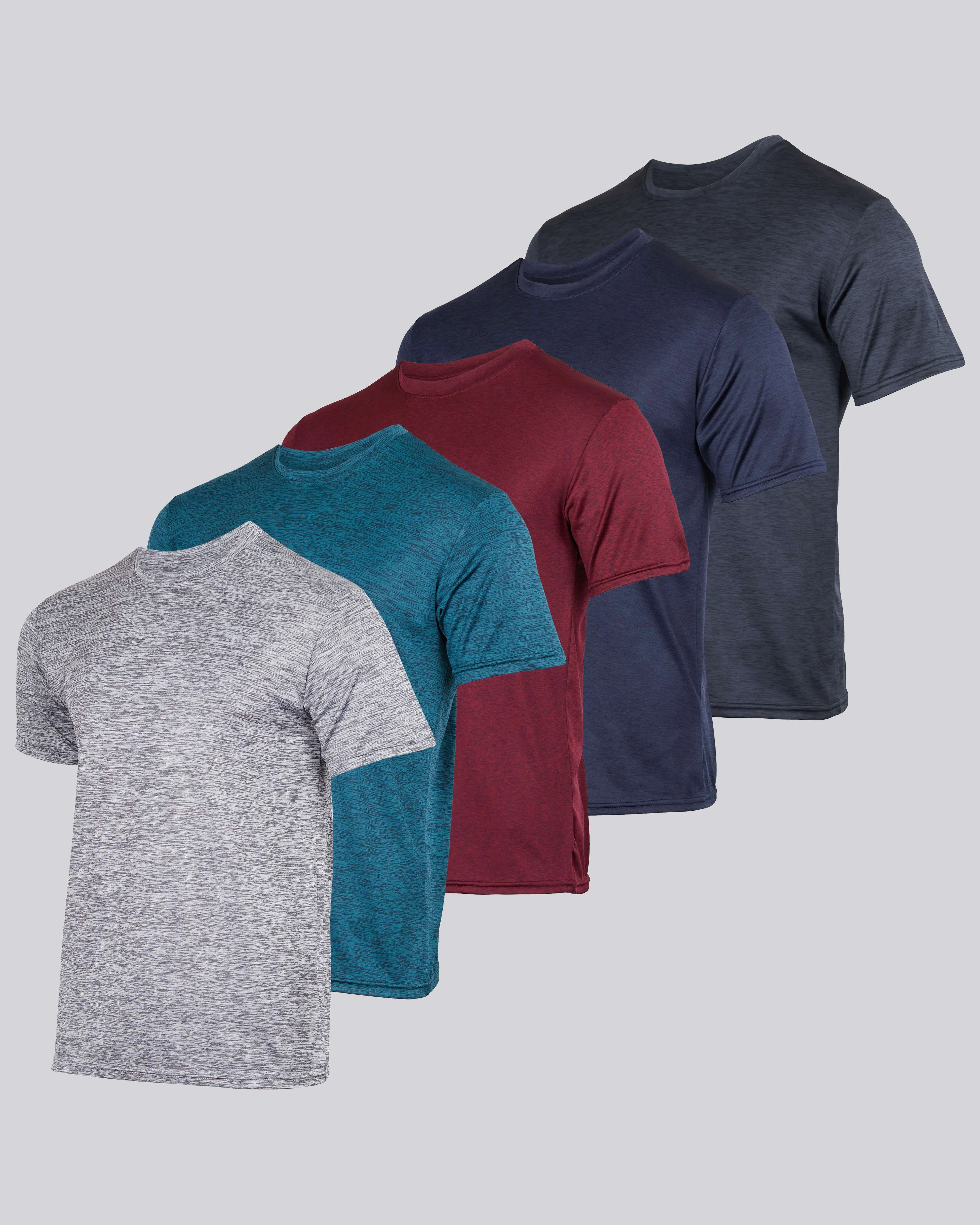 5 Pack: Boys Dry Fit Active Short-Sleeve T-Shirt