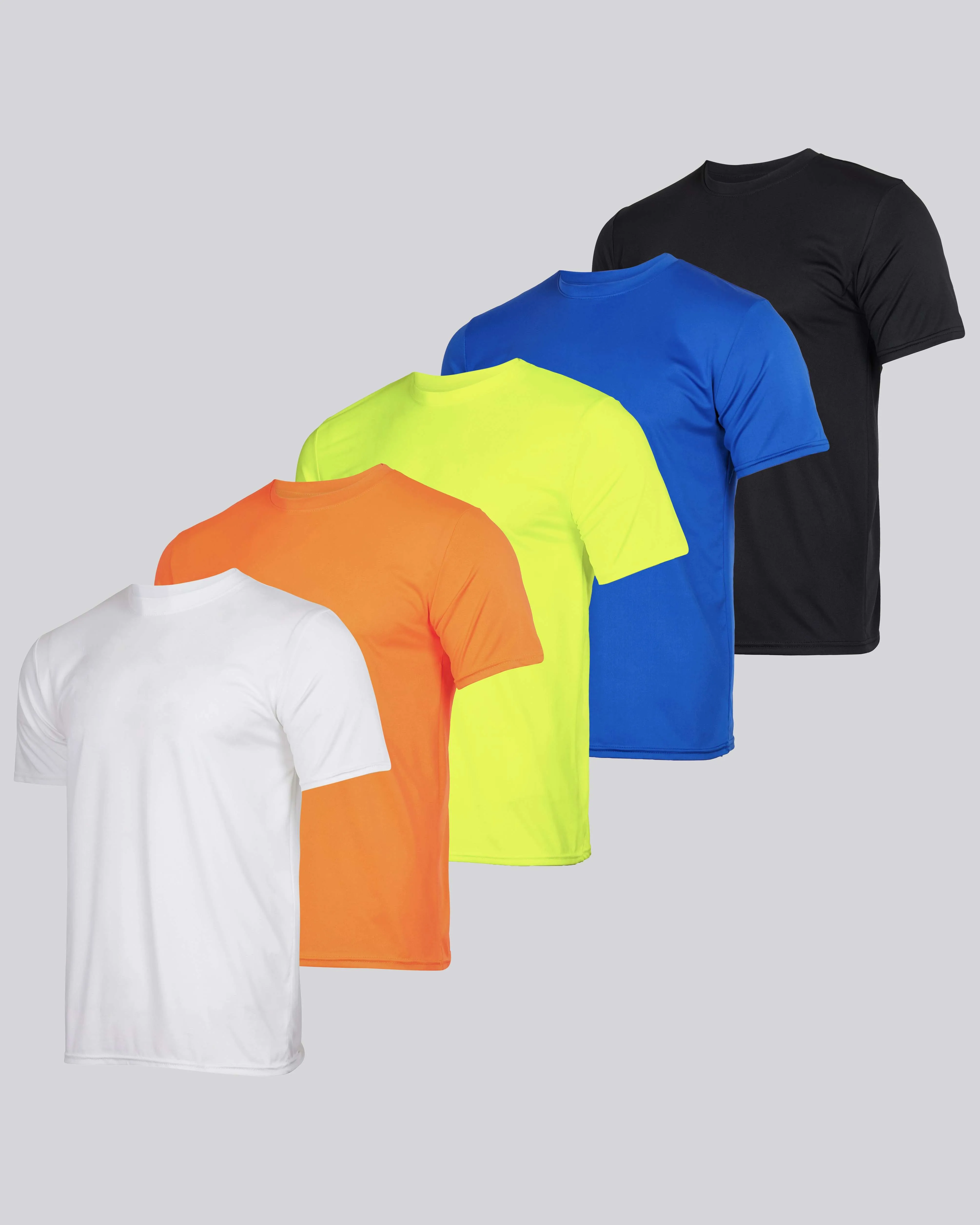 5 Pack: Boys Dry Fit Active Short-Sleeve T-Shirt