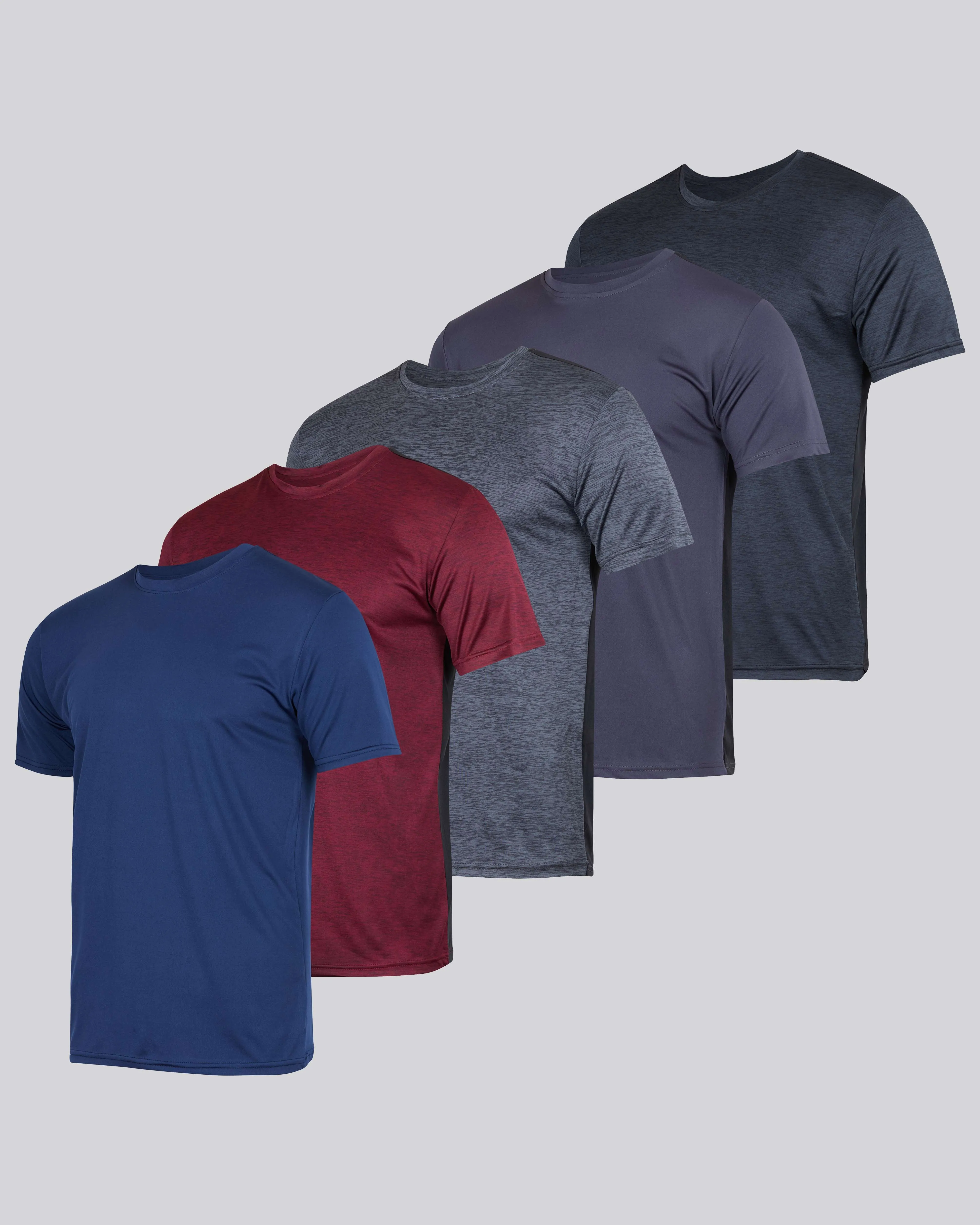 5 Pack: Boys Dry Fit Active Short-Sleeve T-Shirt