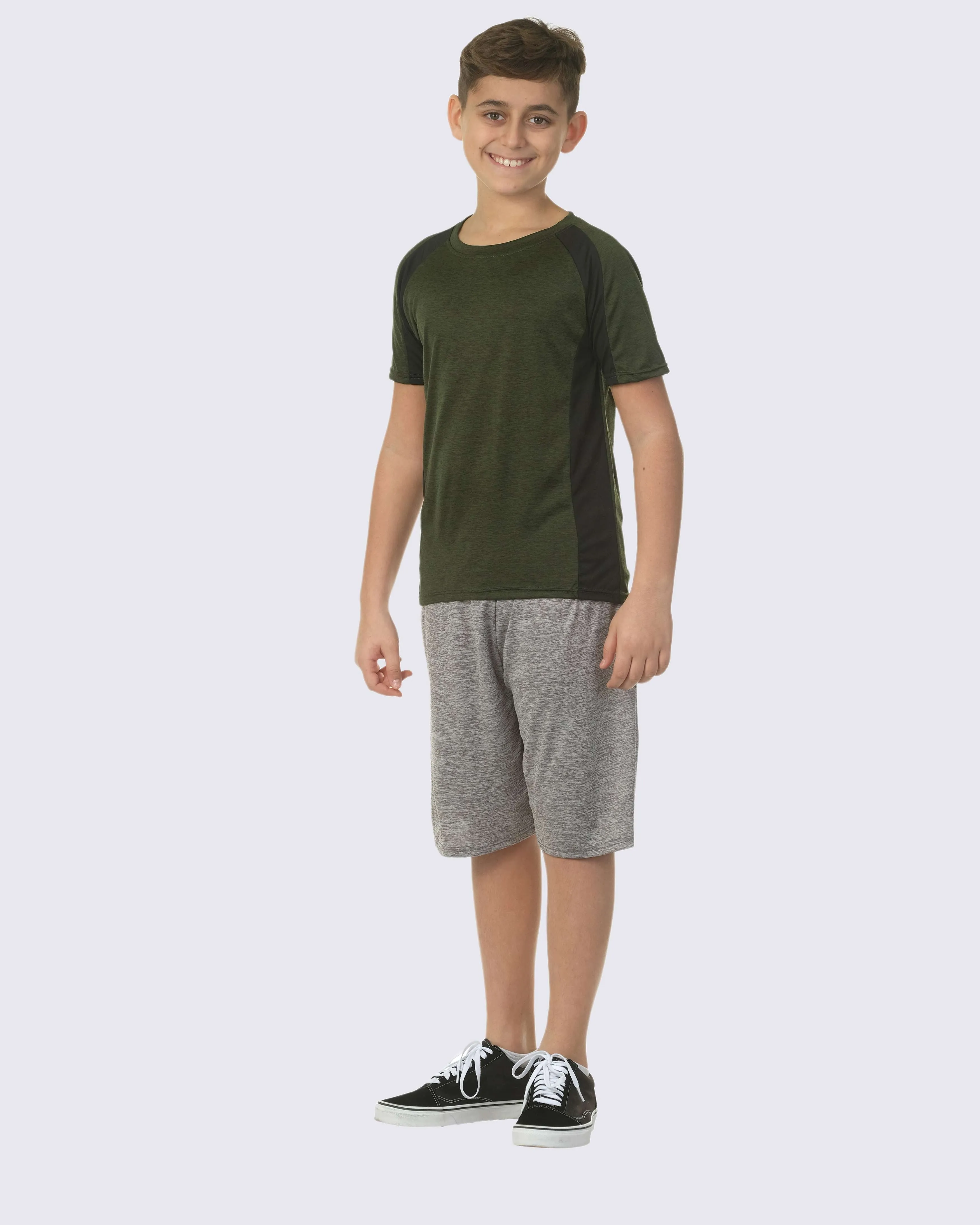 5 Pack: Boys Dry Fit Active Short-Sleeve T-Shirt