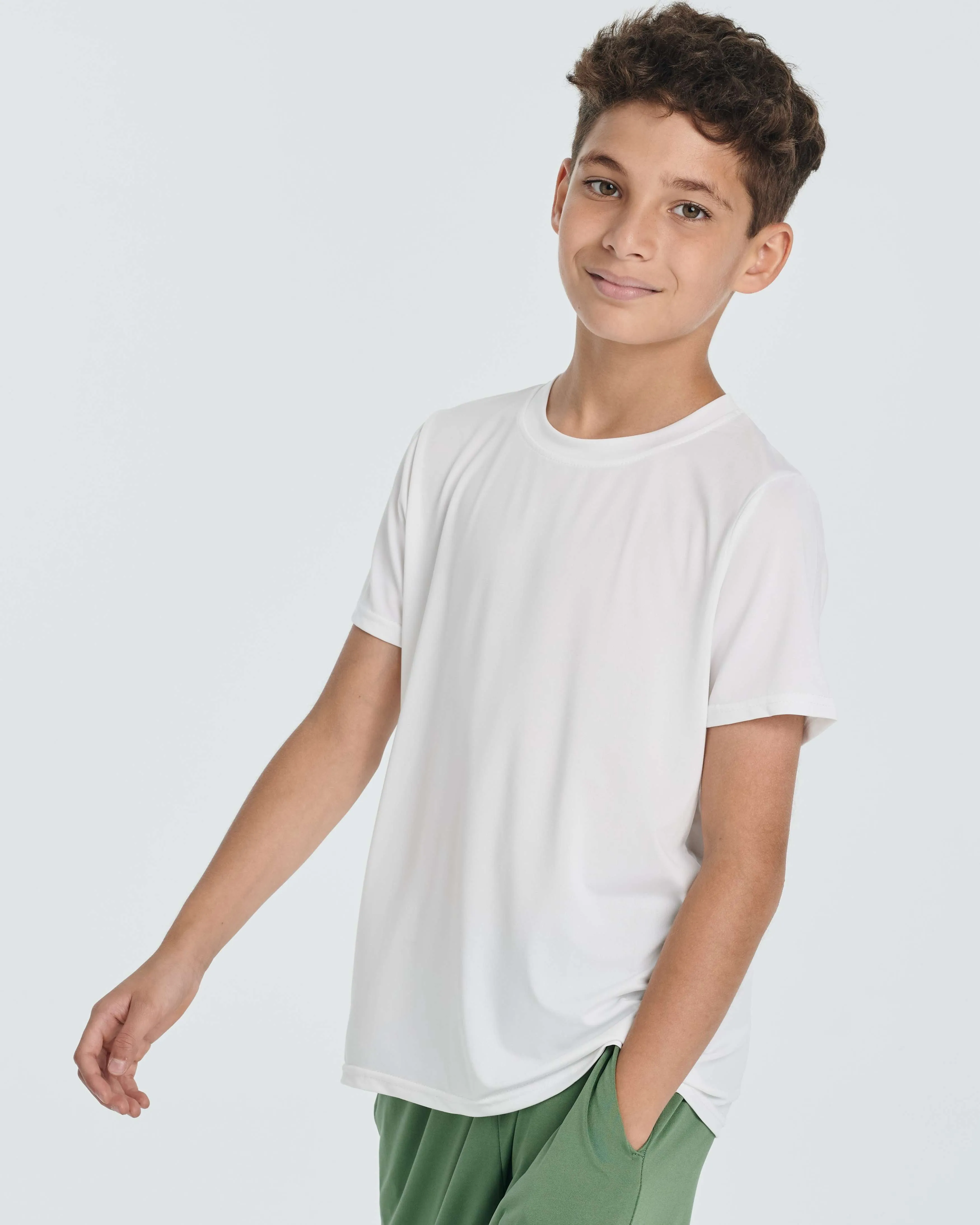 5 Pack: Boys Dry Fit Active Short-Sleeve T-Shirt