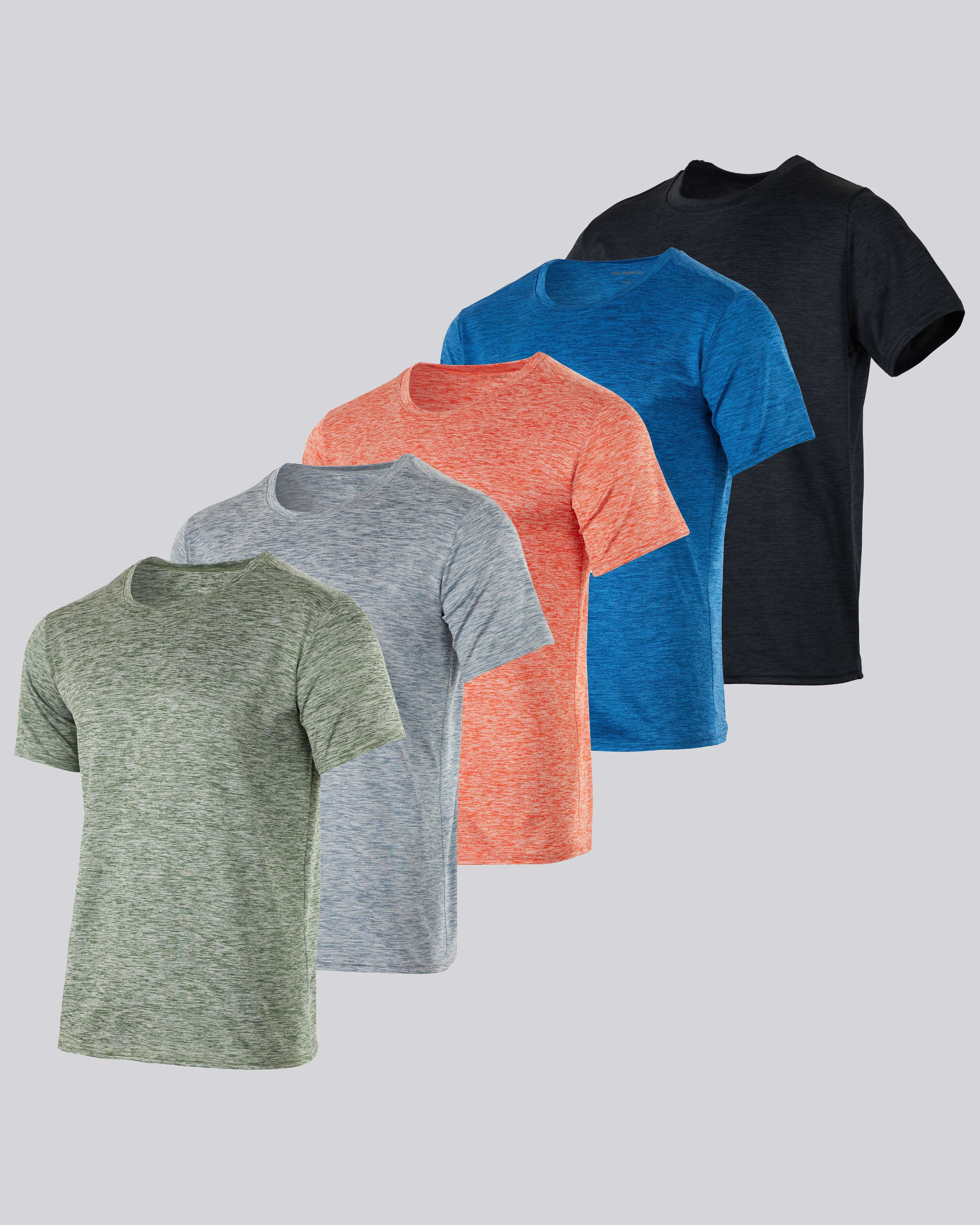 5 Pack: Boys Dry Fit Active Short-Sleeve T-Shirt