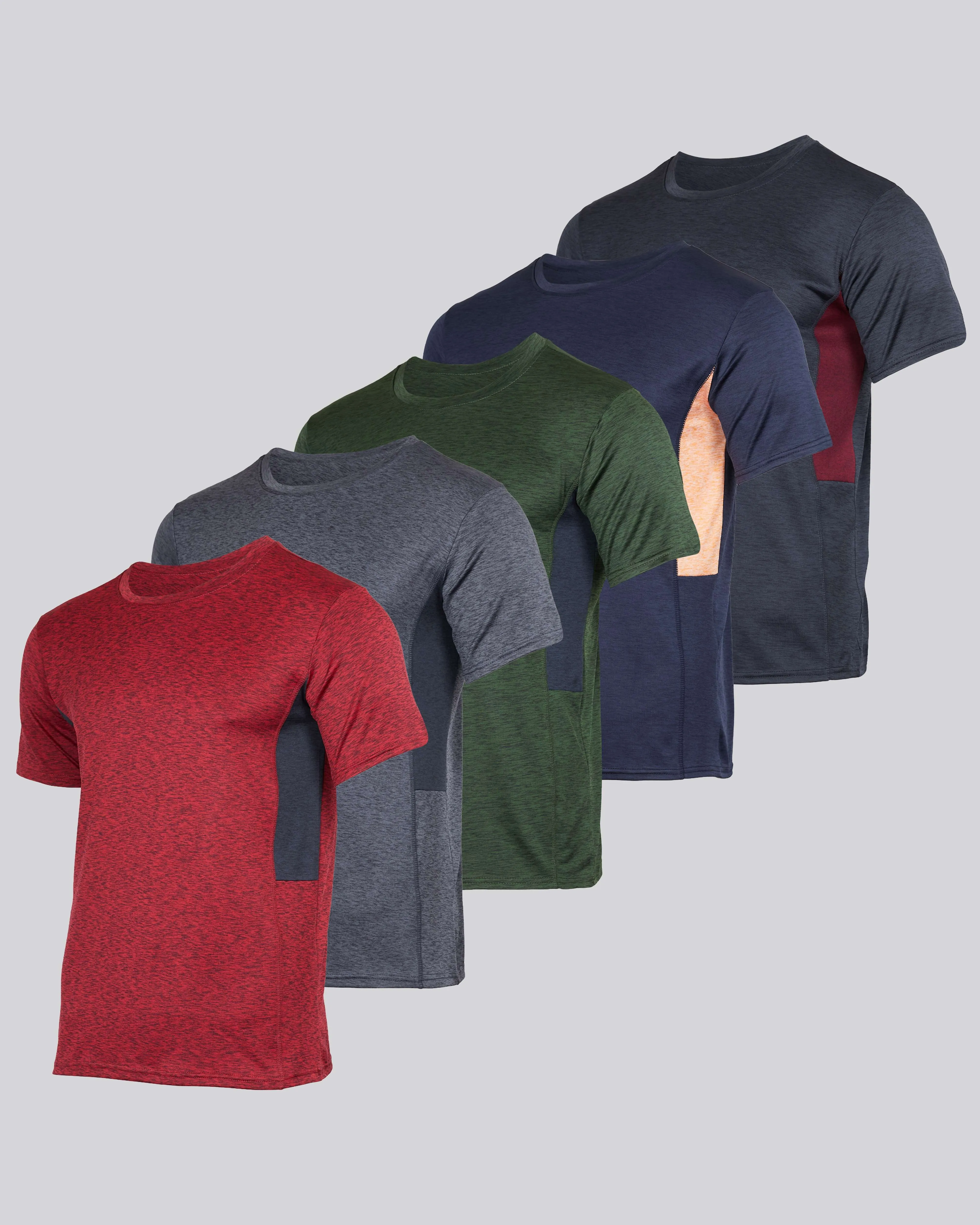 5 Pack: Boys Dry Fit Active Short-Sleeve T-Shirt