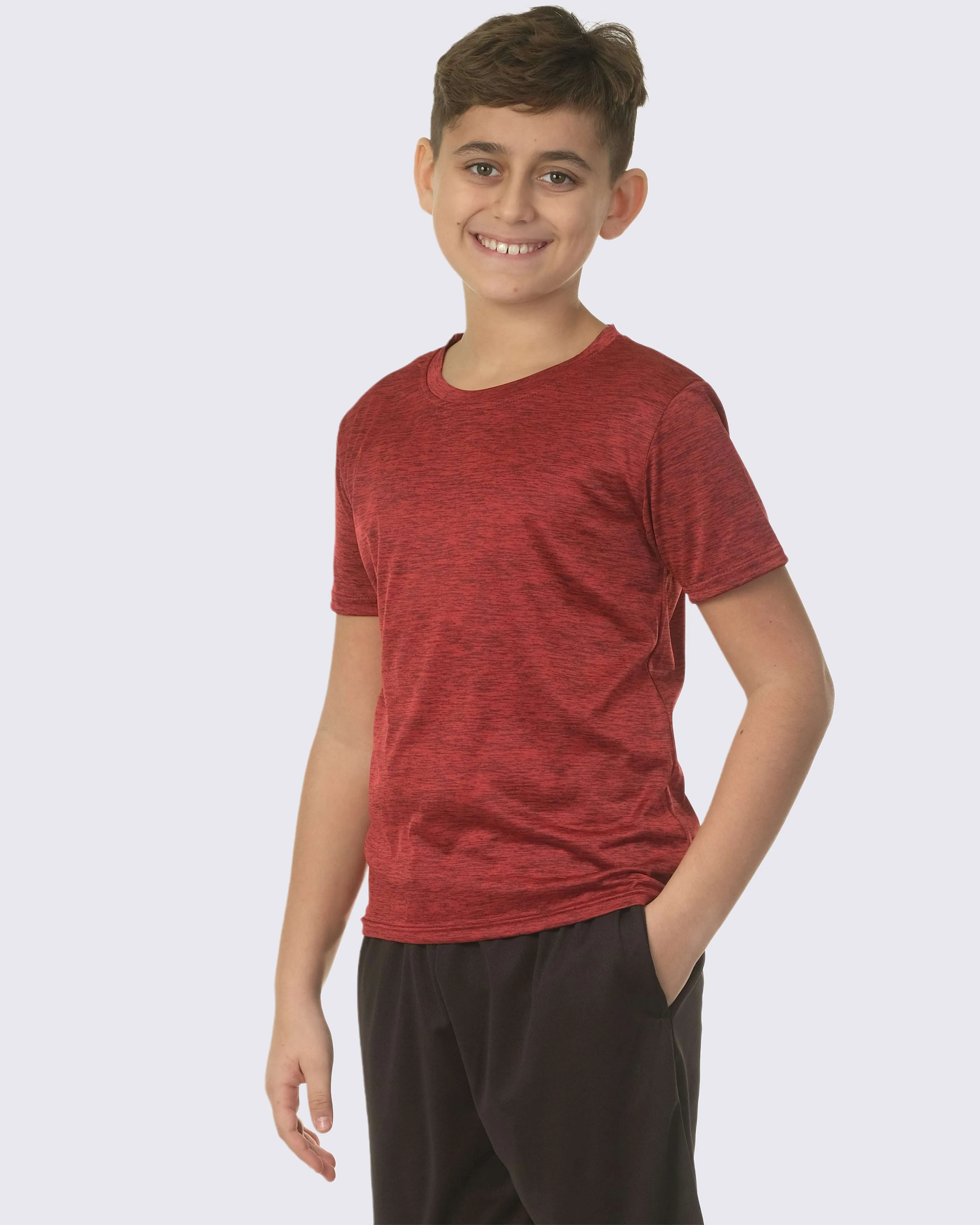 5 Pack: Boys Dry Fit Active Short-Sleeve T-Shirt