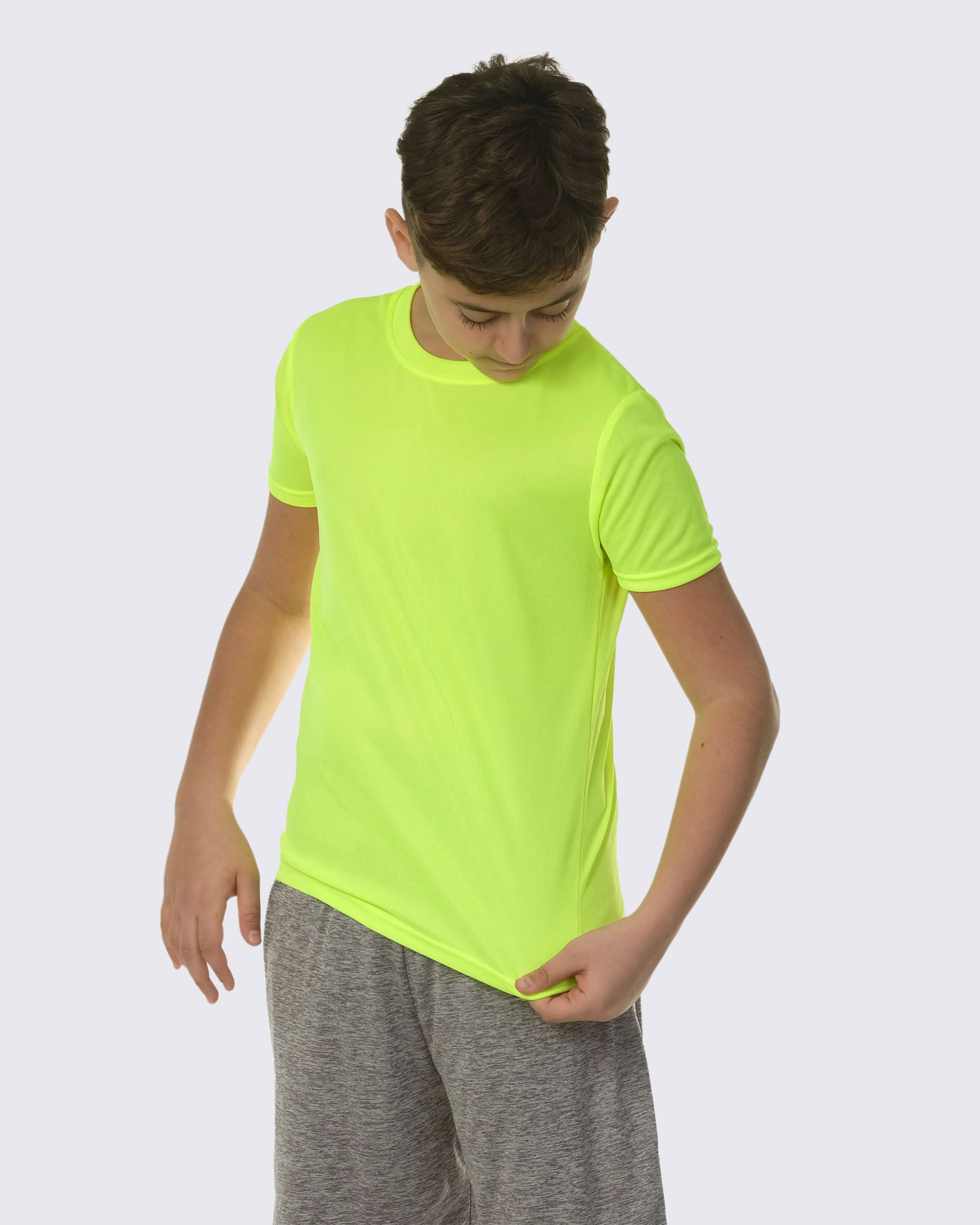 5 Pack: Boys Dry Fit Active Short-Sleeve T-Shirt