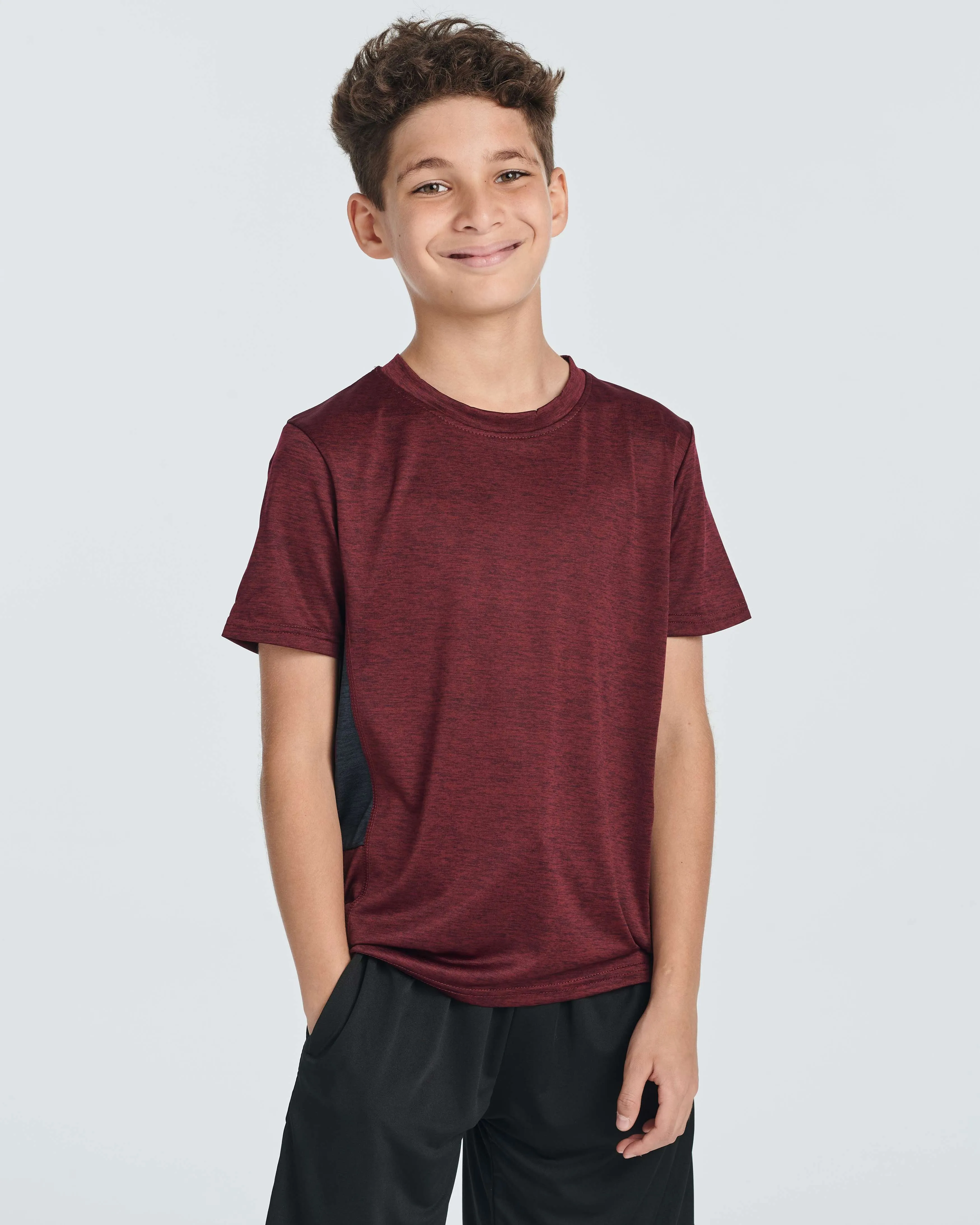 5 Pack: Boys Dry Fit Active Short-Sleeve T-Shirt