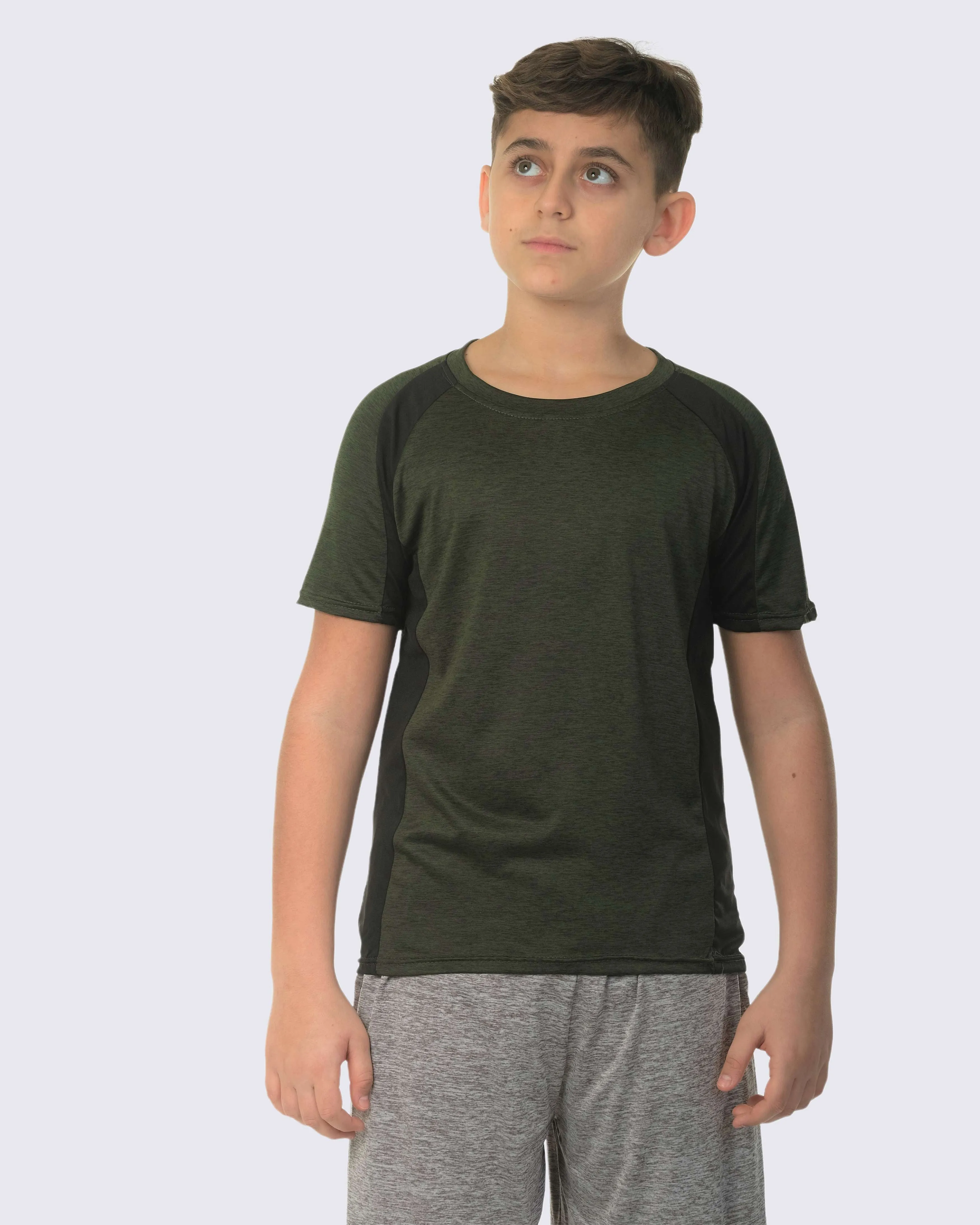 5 Pack: Boys Dry Fit Active Short-Sleeve T-Shirt