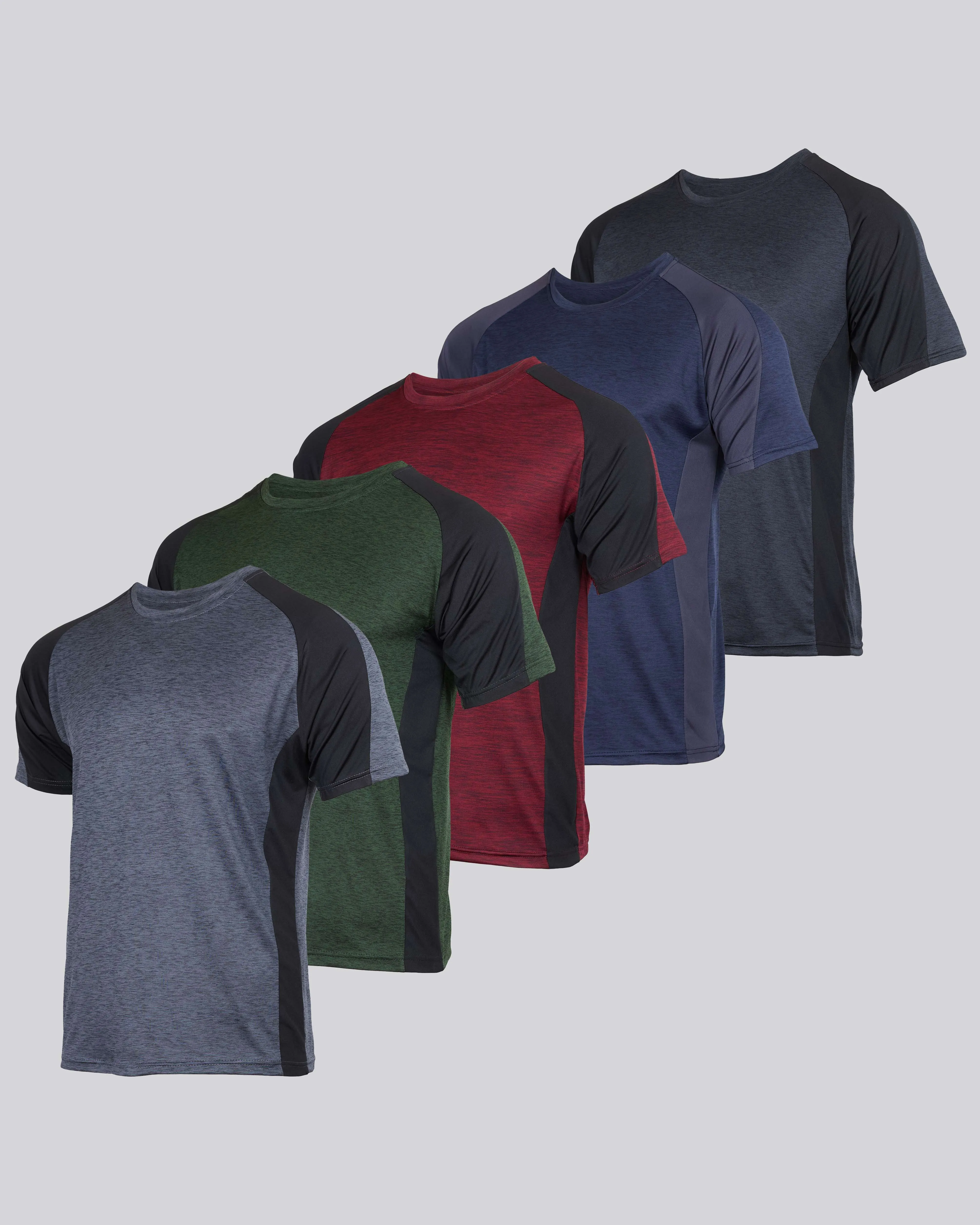 5 Pack: Boys Dry Fit Active Short-Sleeve T-Shirt