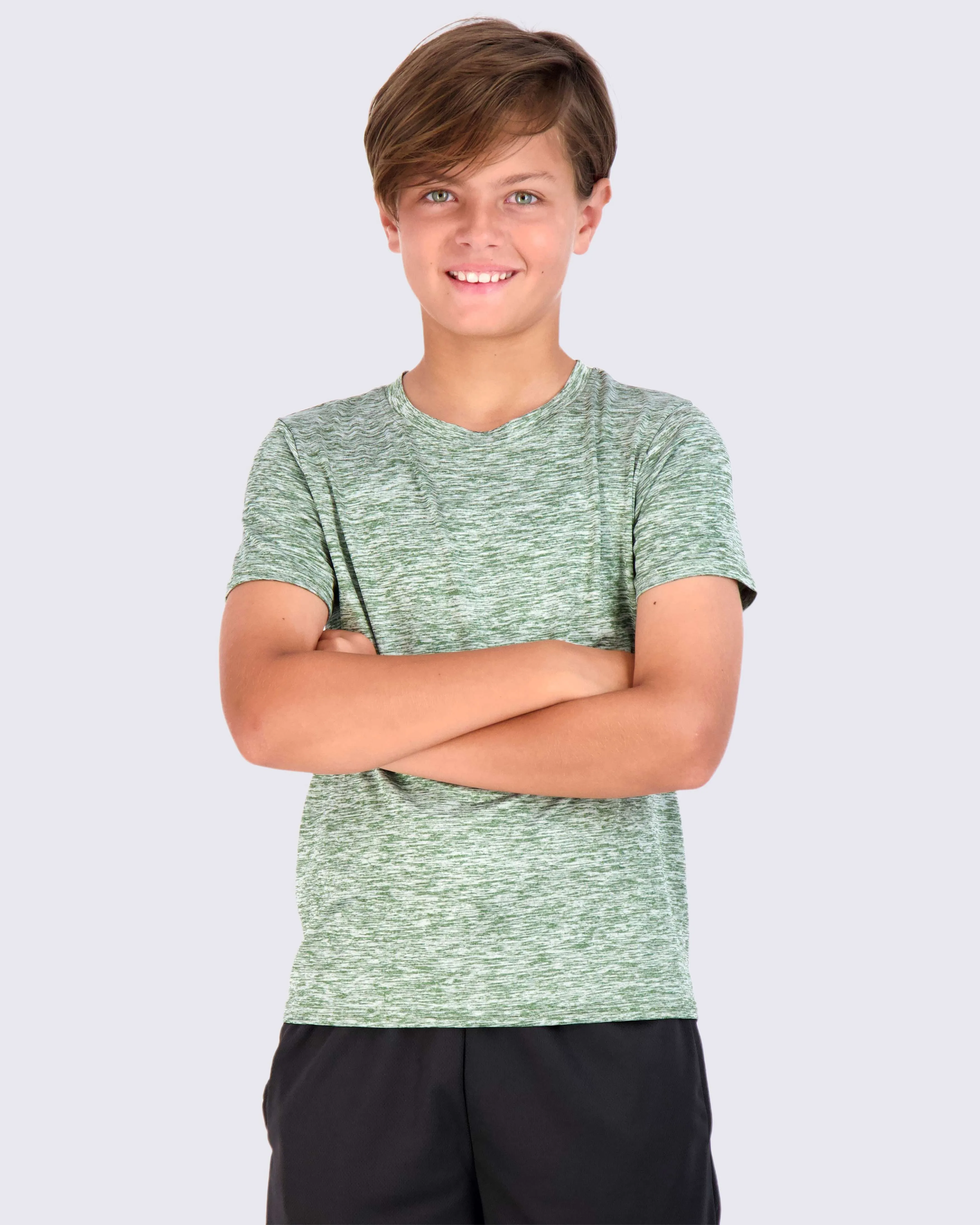 5 Pack: Boys Dry Fit Active Short-Sleeve T-Shirt