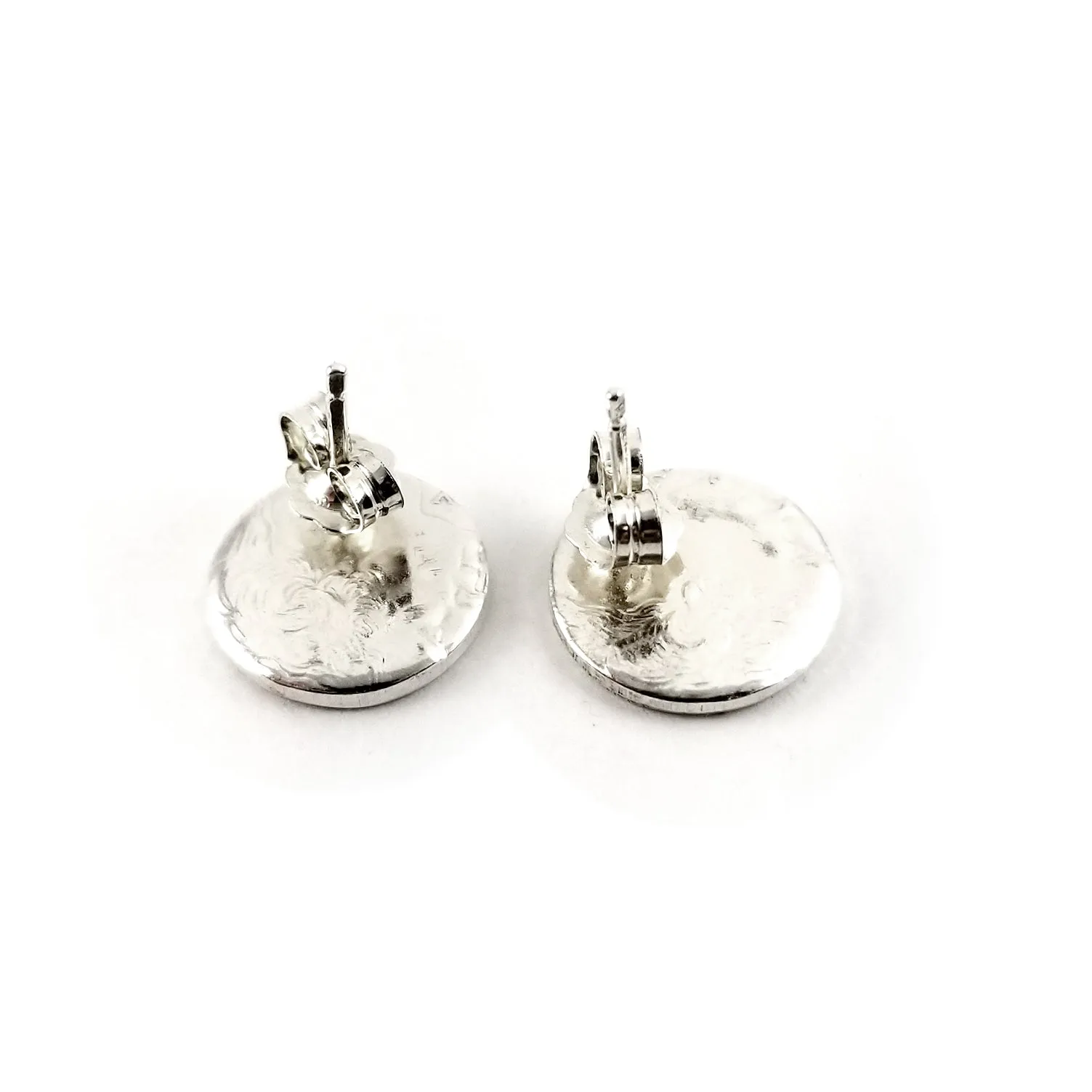 90% Silver State Quarter Punch Out Stud Earrings