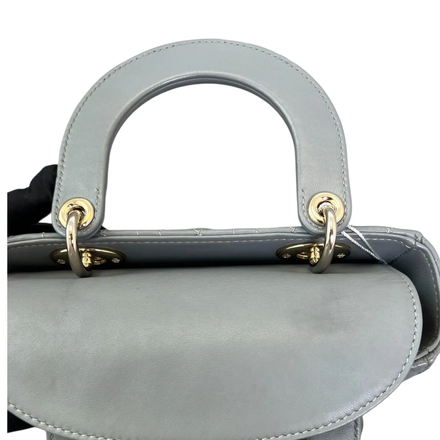 ABC  Lady Dior Small Lambskin Leather Grey GHW