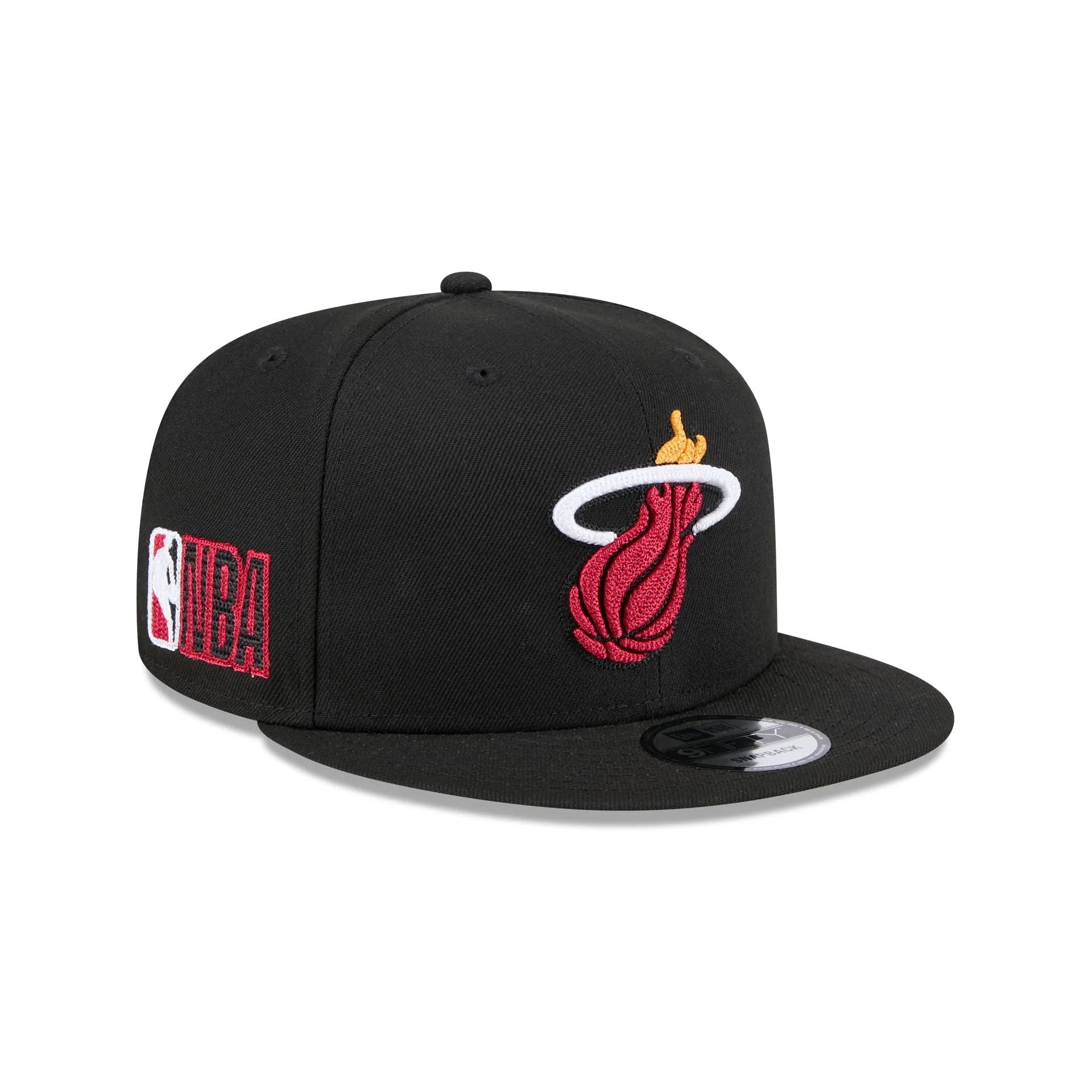 Alpha Industries x Miami Heat Black 9FIFTY Snapback Hat