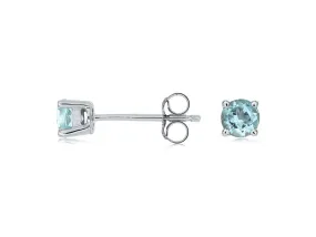 Aquamarine Stud Earrings