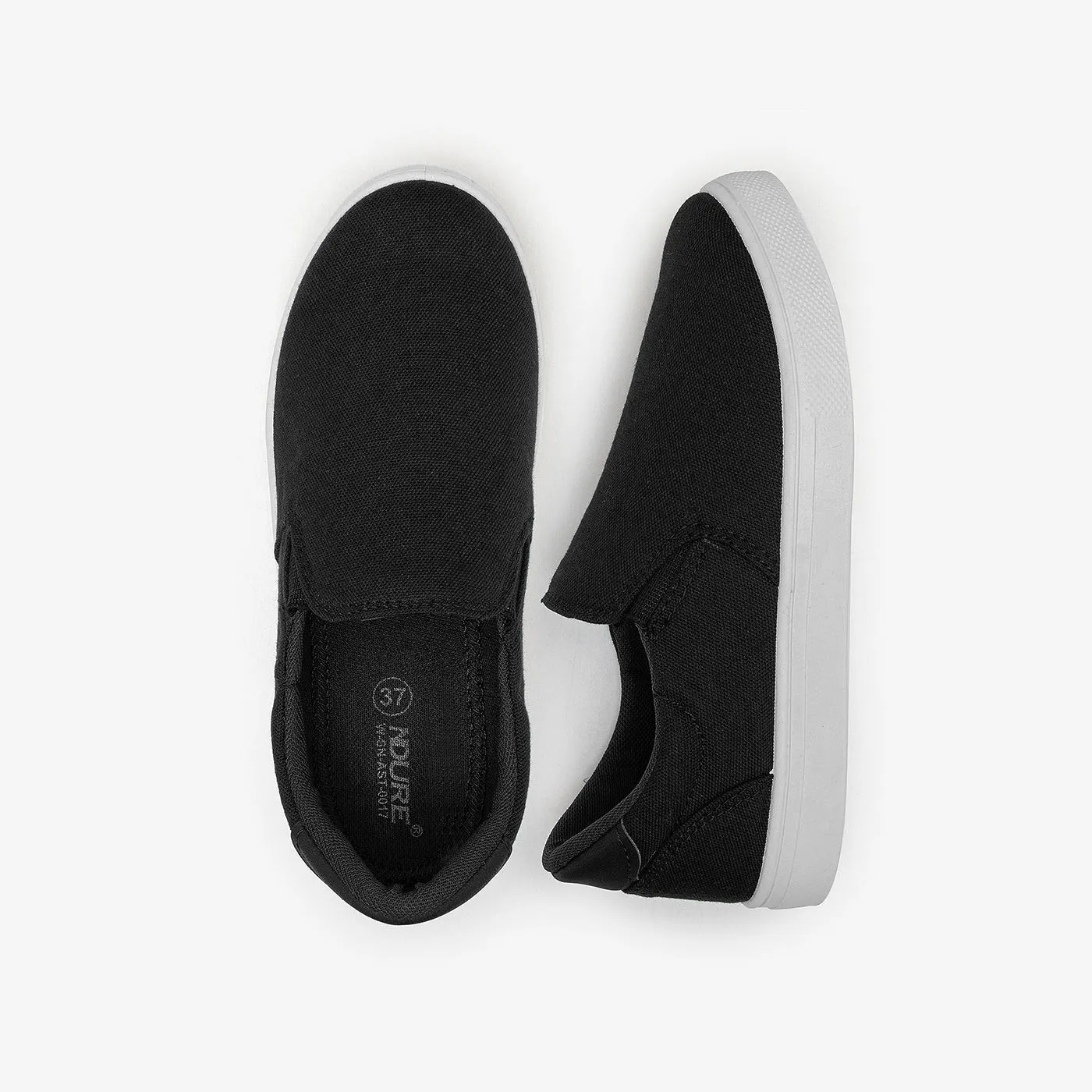 Athletic Canvas Slip Ons