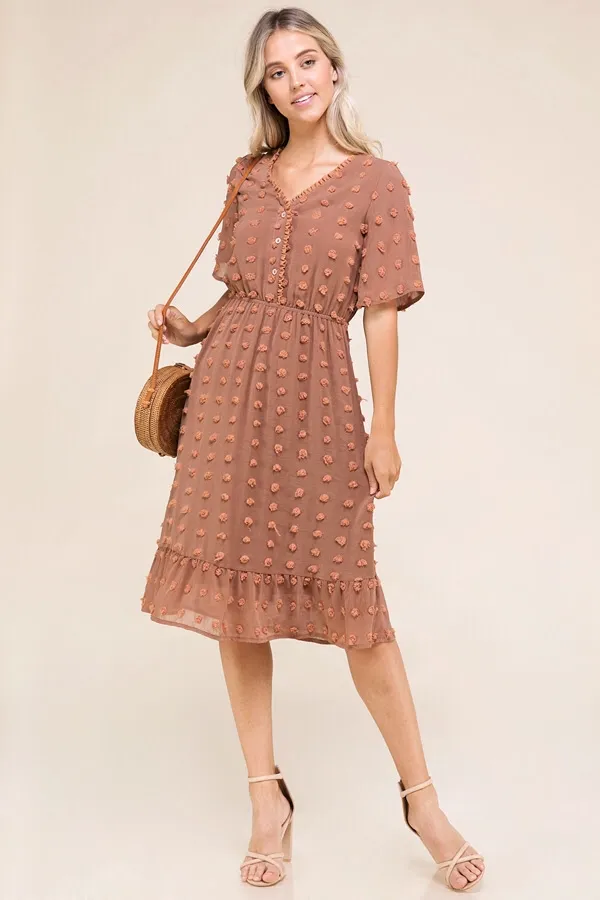 Autumn Spice Midi Dress