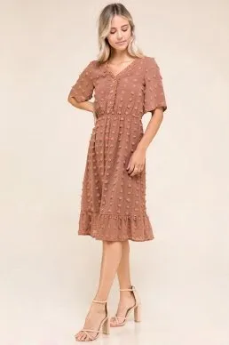 Autumn Spice Midi Dress