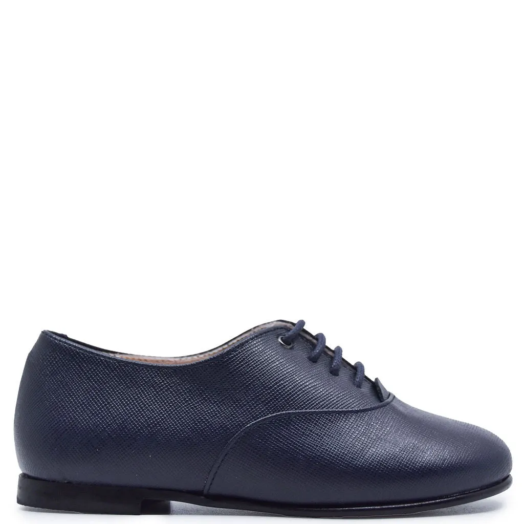 Beberlis Navy Textured Derby