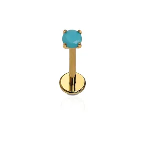 Blue Lagoon Gem Flat Back Stud