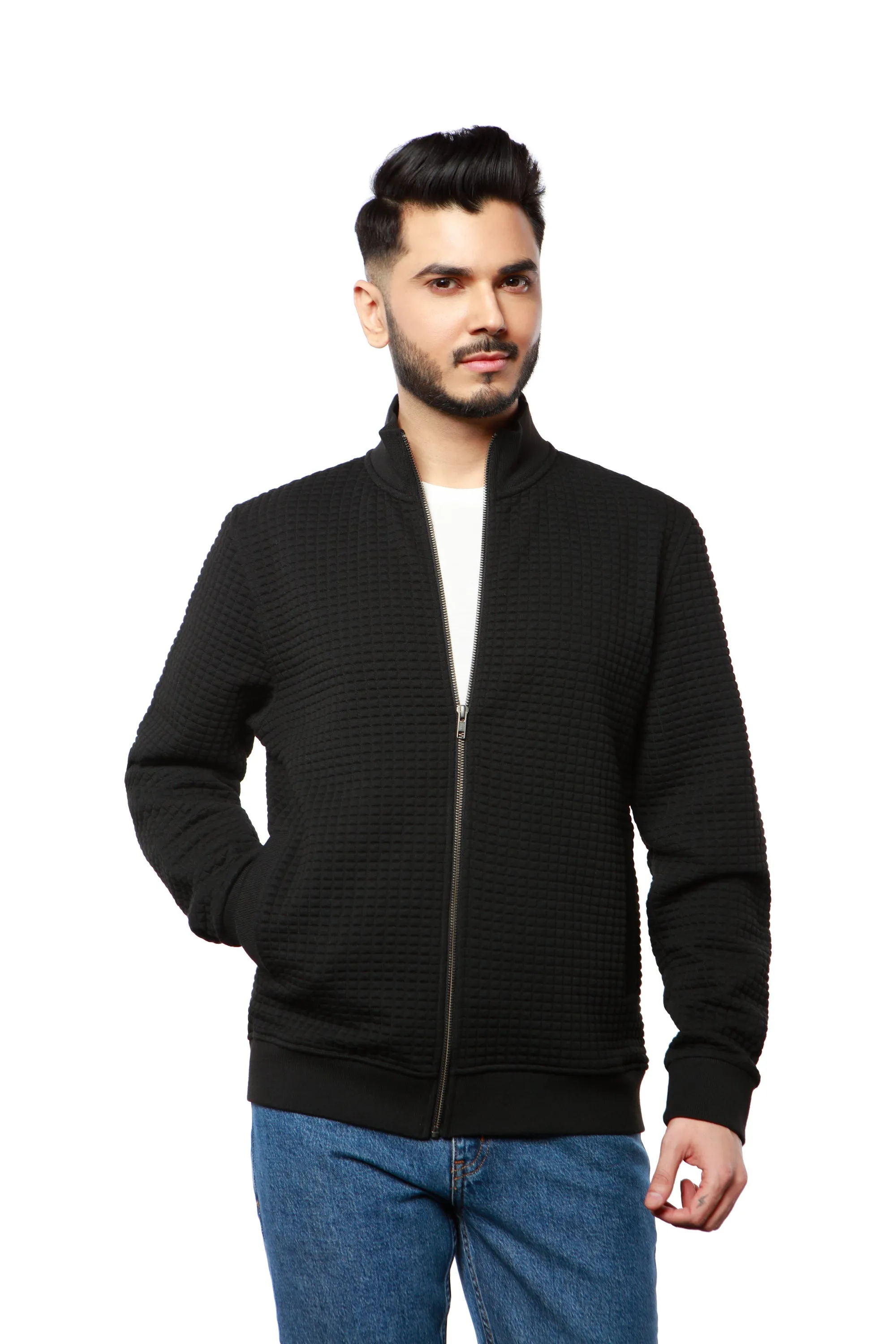 Brixton Black Full Zip Sweater