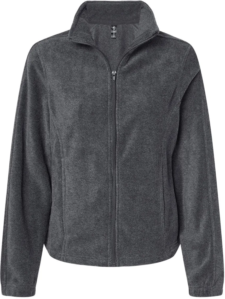 Burnside Ladies Polar Fleece Full-Zip Jacket