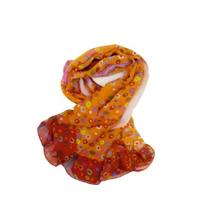 CALYPSO Orchid Silk Square Neckerchief Scarf