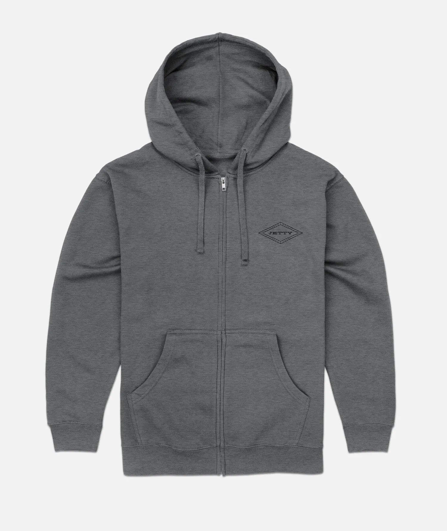 Charger Zip Up Hoodie - Charcoal