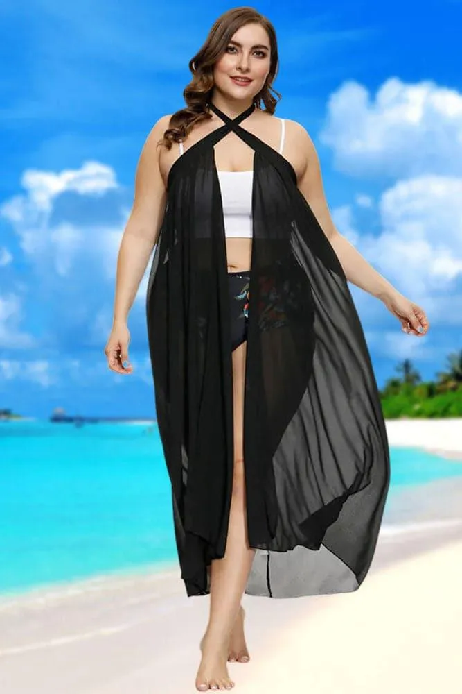 Chiffon Sarong Beach Swimsuit Multi-way Cover-up