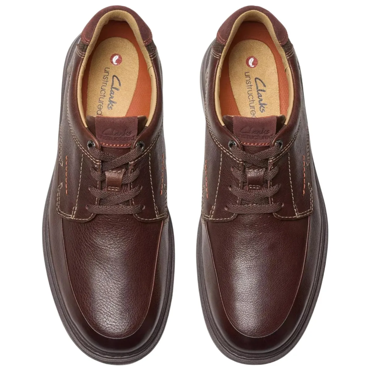 Clarks Men's Un Briley Lace Mahogany Leather