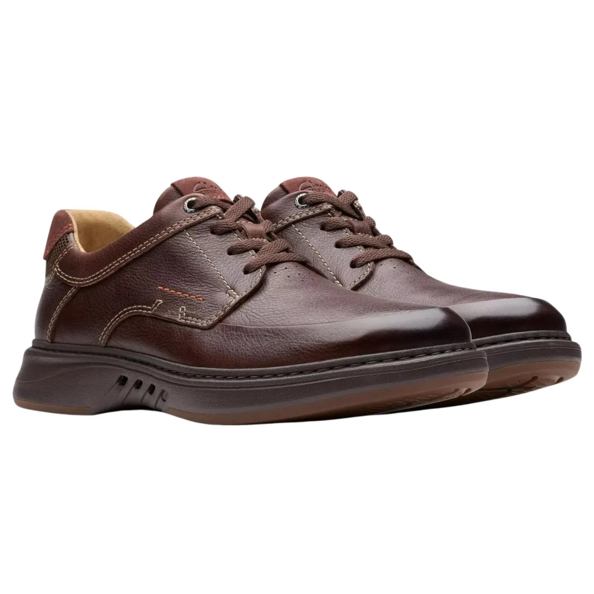 Clarks Men's Un Briley Lace Mahogany Leather