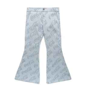 COCA-COLA JACQUARD DENIM FLARE PANTS