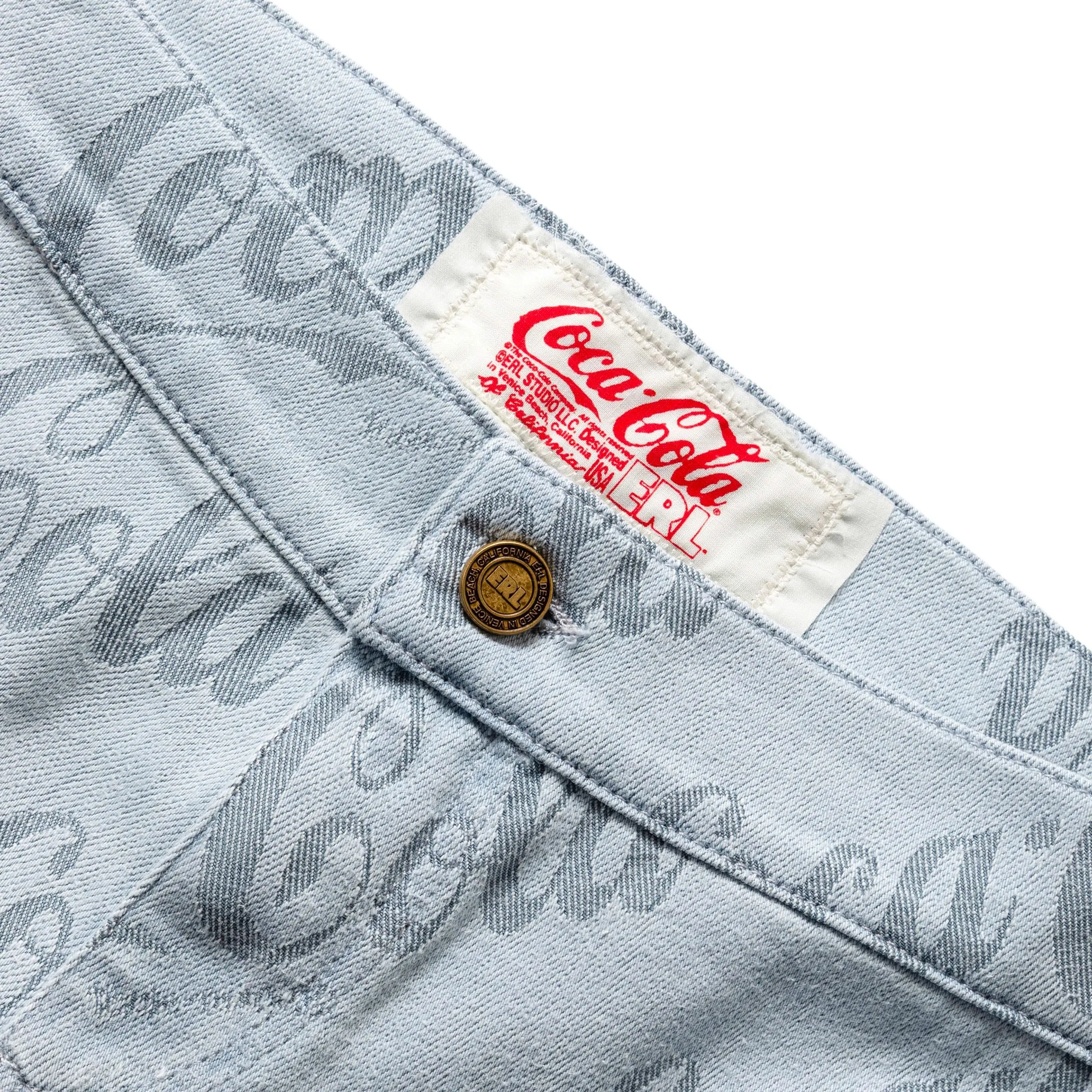 COCA-COLA JACQUARD DENIM FLARE PANTS