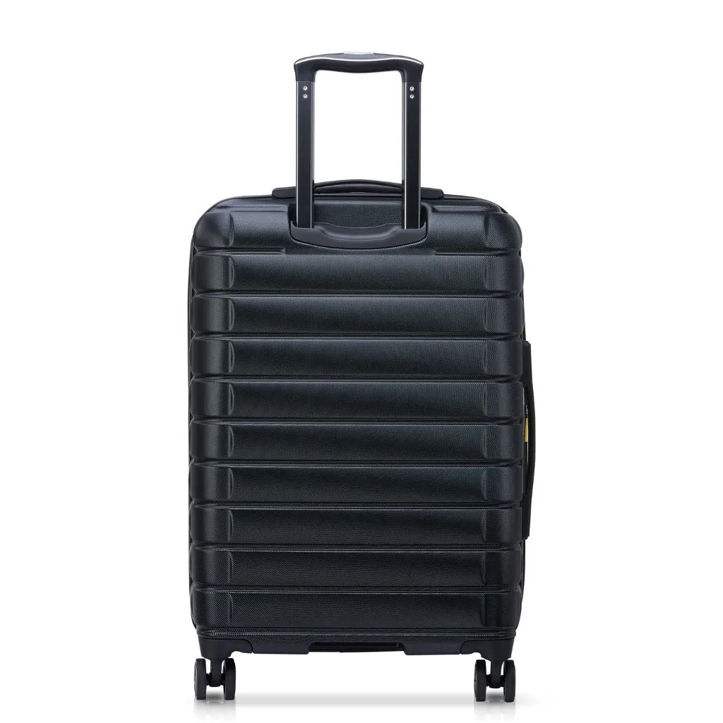 Delsey Shadow 75cm Expandable Large Luggage - Black