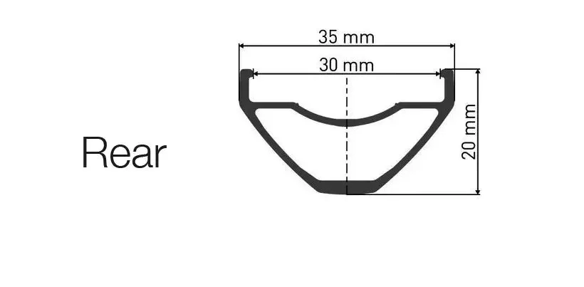 DT Swiss H 1900 Spline Hybrid E-MTB Microspline Rear Wheel - 35mm Rim