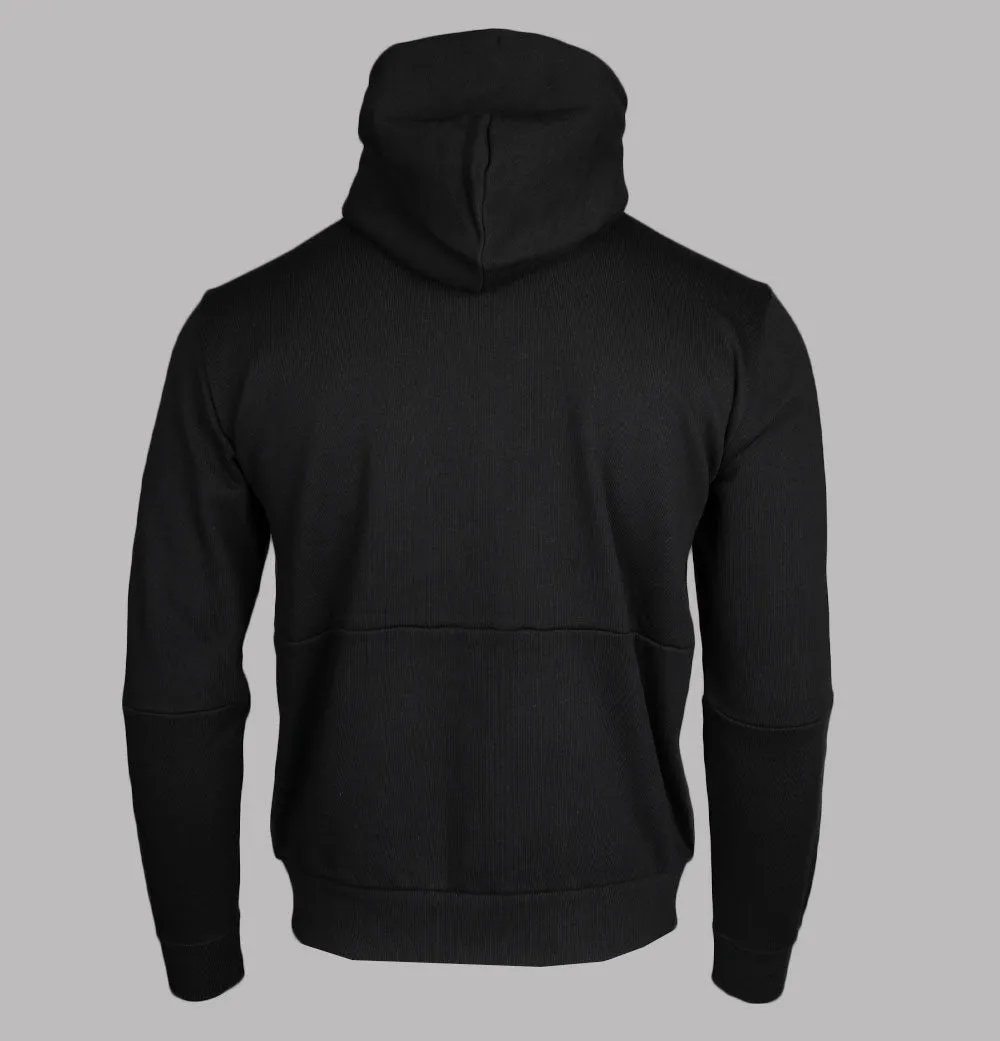 EA7 Core Identity Cotton Full Zip Up Sweatshirt Black