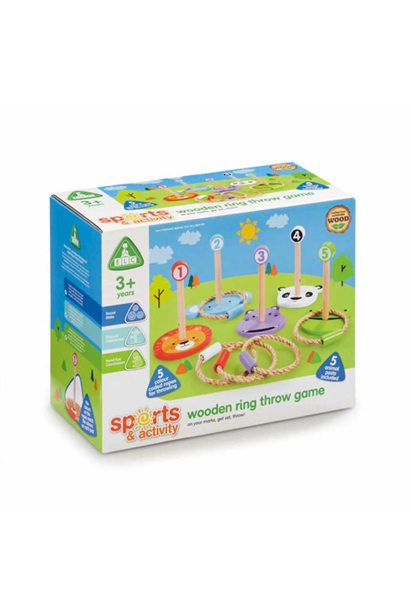 Early Learning Centre Wooden Ring Throw Set