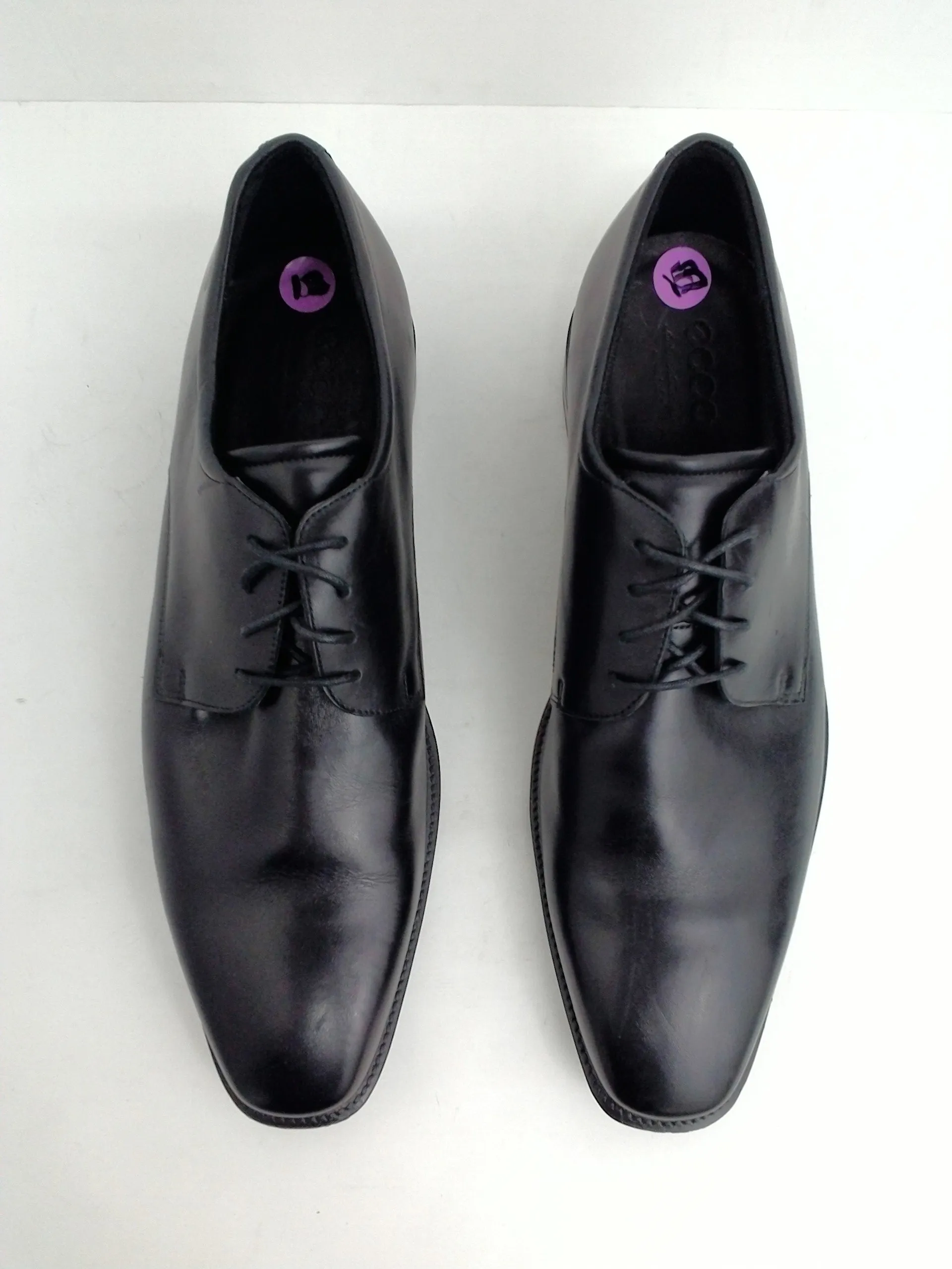 Ecco Men's Black Leather Oxford Size 47