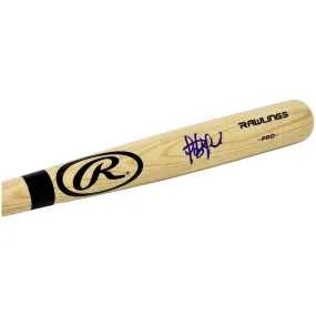 Fernando Tatis Jr. Tan Signed Blonde Baseball Bat