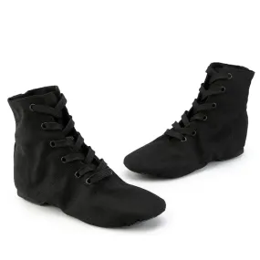 High-top Adult Children's Ballet Shoes Canvas Jazz Boots Soft-soled Dance Exercise Women's Modern Dance