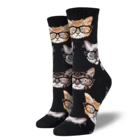 'Hipster Kittens' Women's Printed Socks