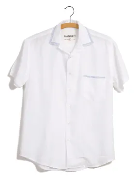 JONNY | Short Sleeve Shirt | White