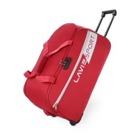 Lavie Sport 63 cms Camelot Wheel Duffle Bag With Combi Lock | Red